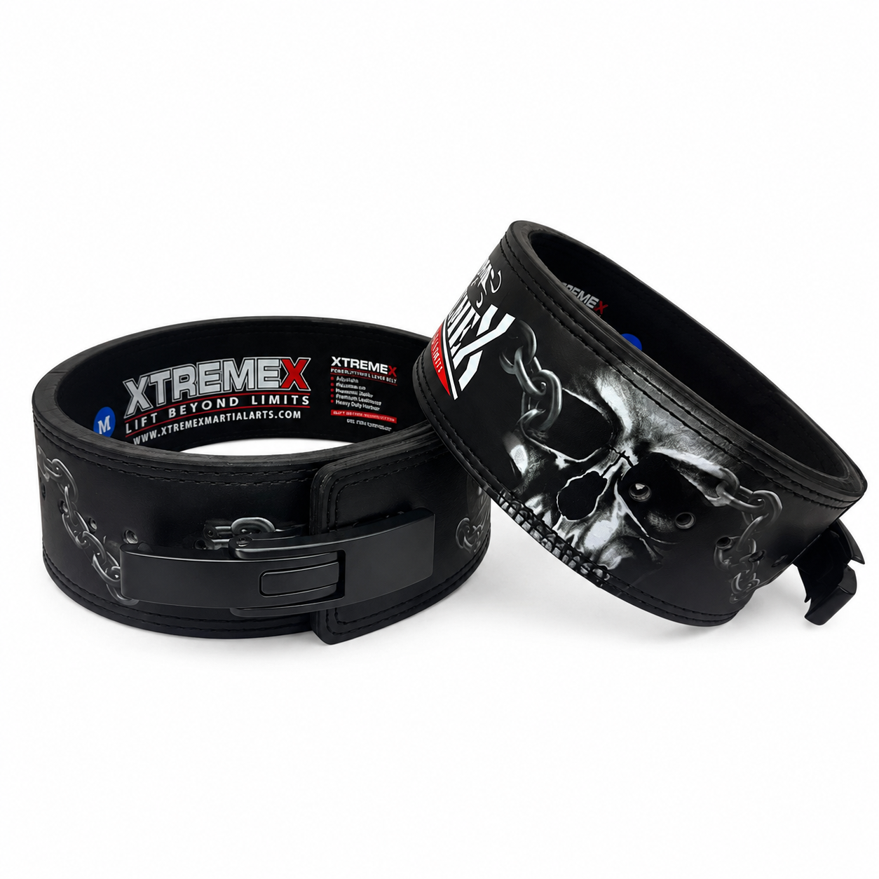 XTREMEX Powerlifting 13MM Lever Belt Iron Skull | Lever Belt – XtremeX