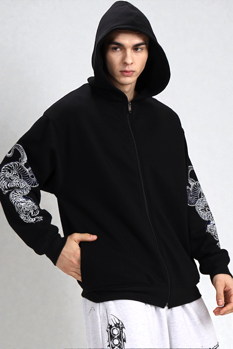 【極美品】ドゥーズィエムクラス Oversized Zip Hoodie Black Hunt Unisex Oversized Zipper Hoodie – XtremeX