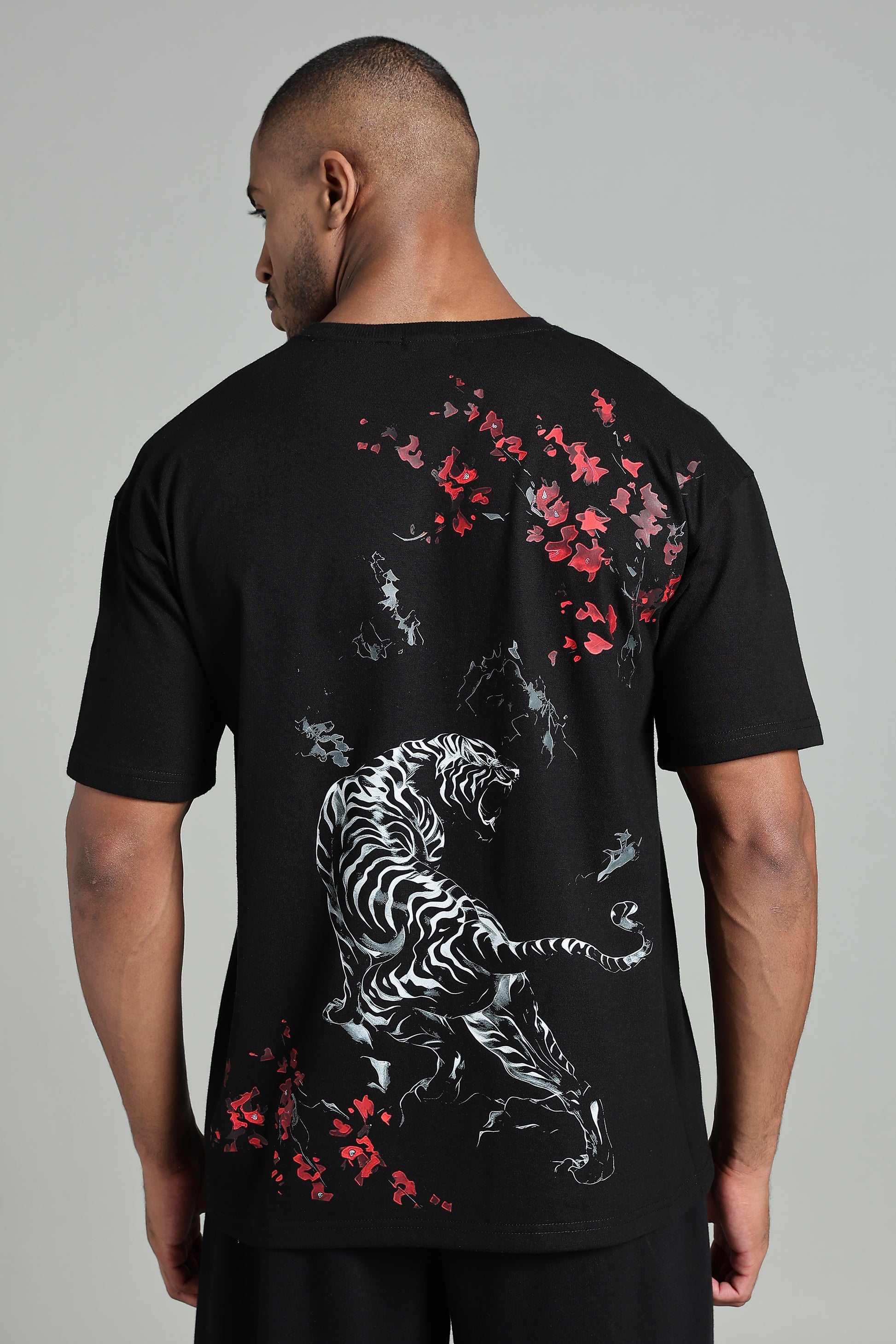 Tiger Bloom Unisex Oversized Tshirt