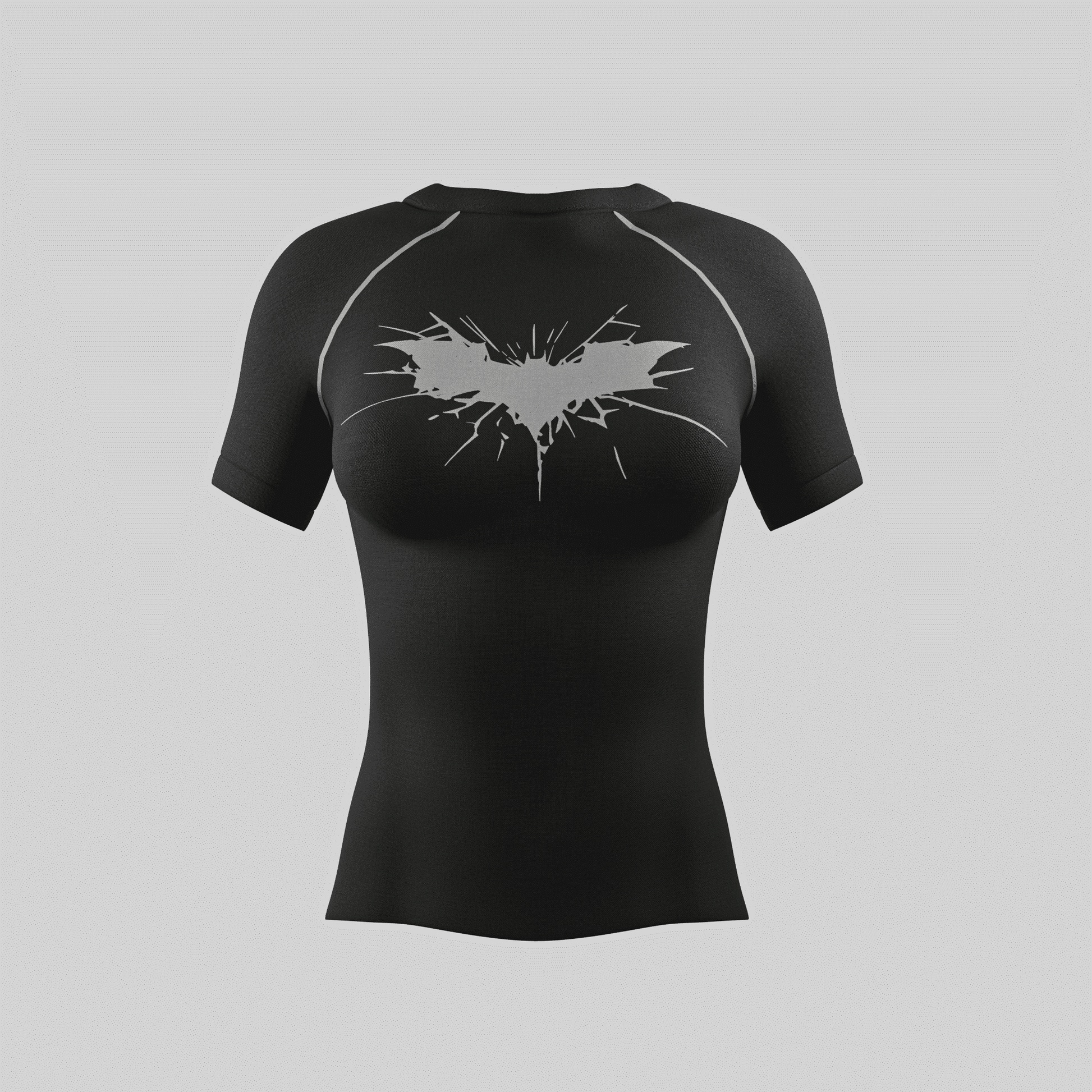 Women BAT Compression Tshirt Half Sleeve