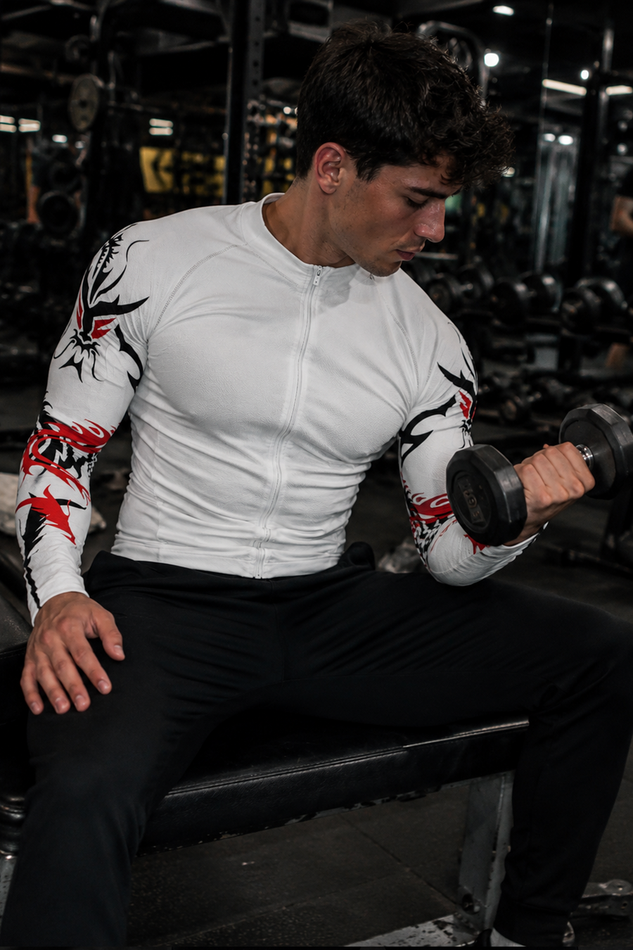 Draco Rage Compression Zipper - White
