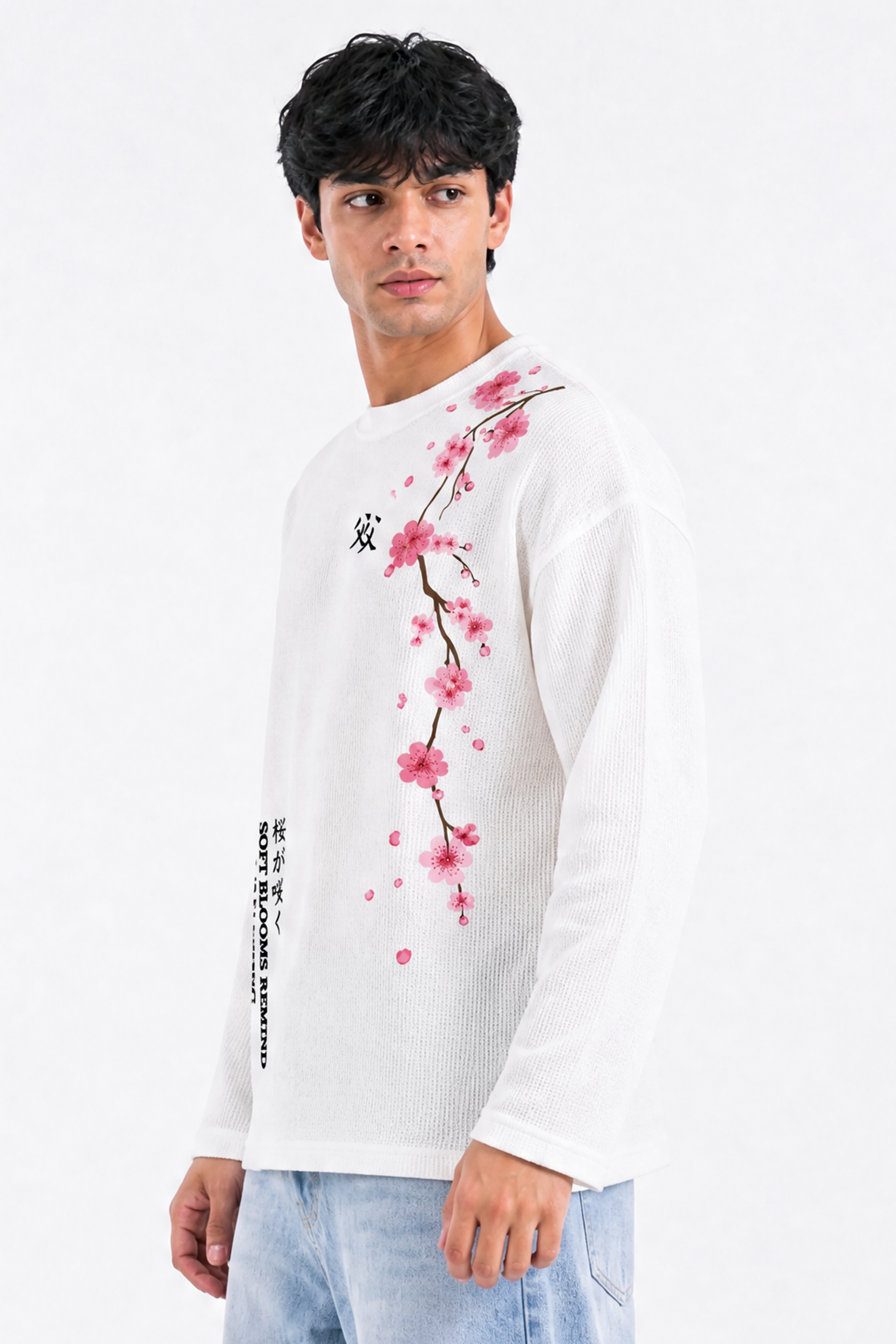Image of Cherry Blossom Waffle T-Shirt