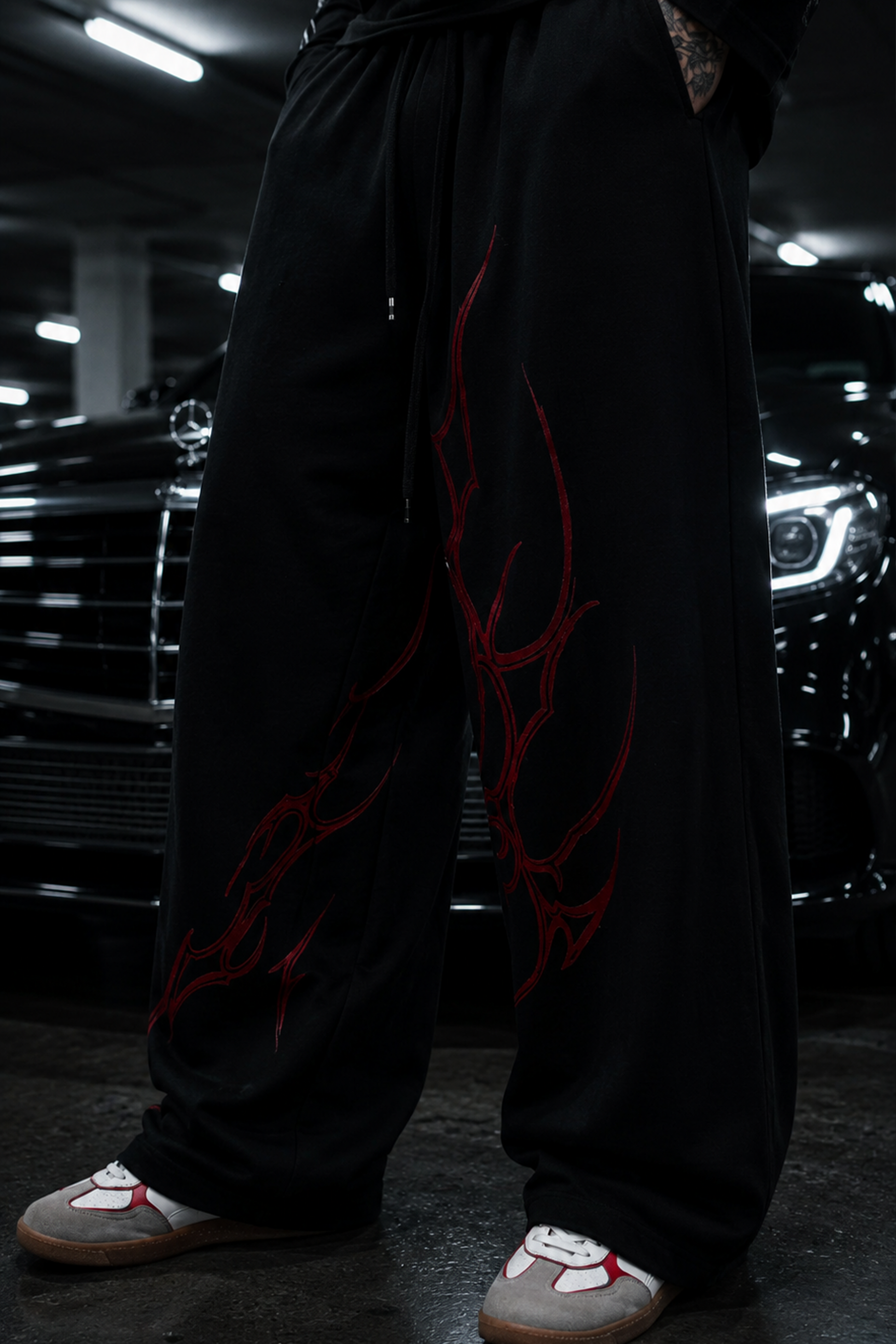 Lava Flow Unisex Joggers - Black