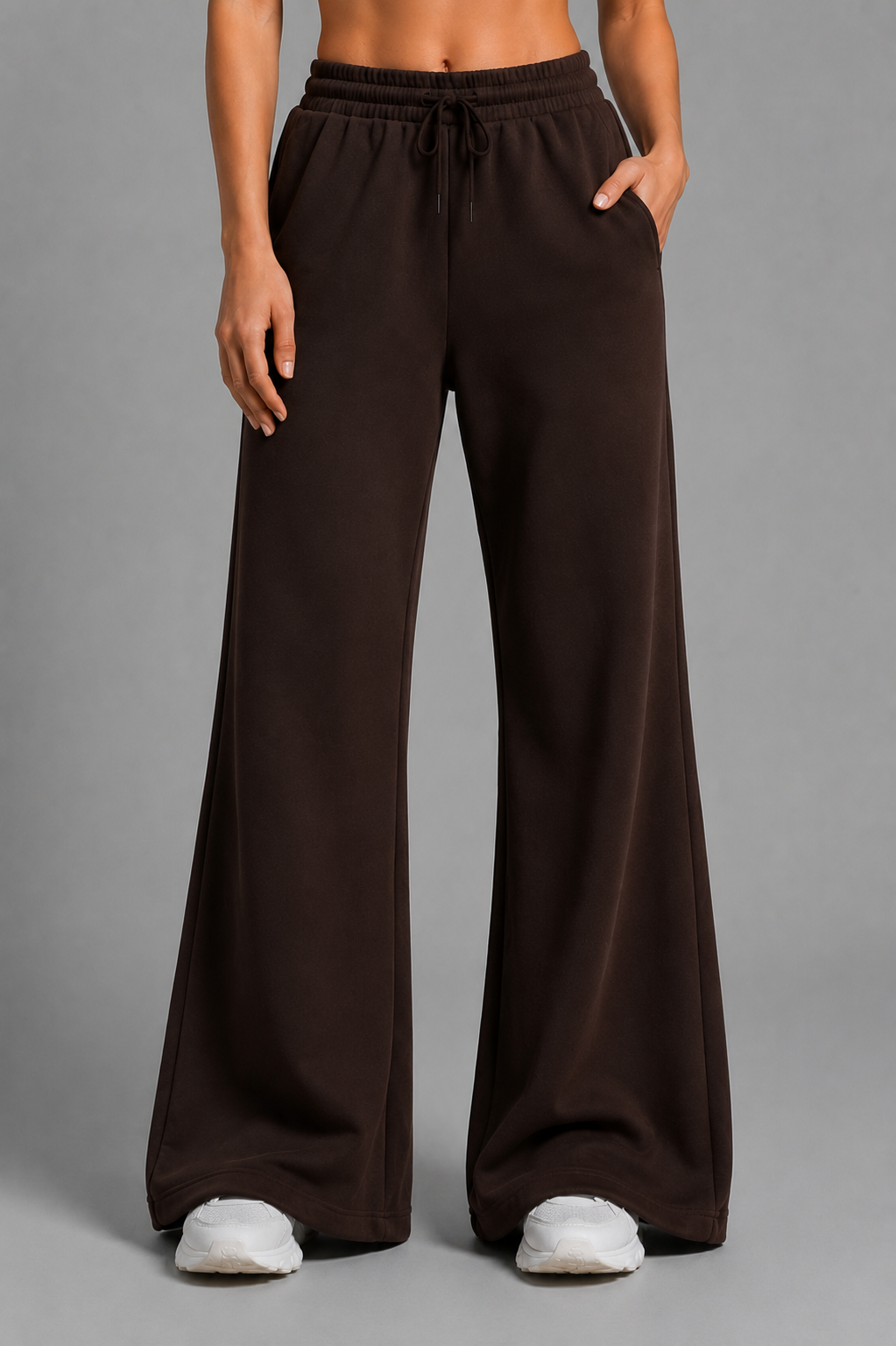 Image of Everyday Flared Pants - Brown