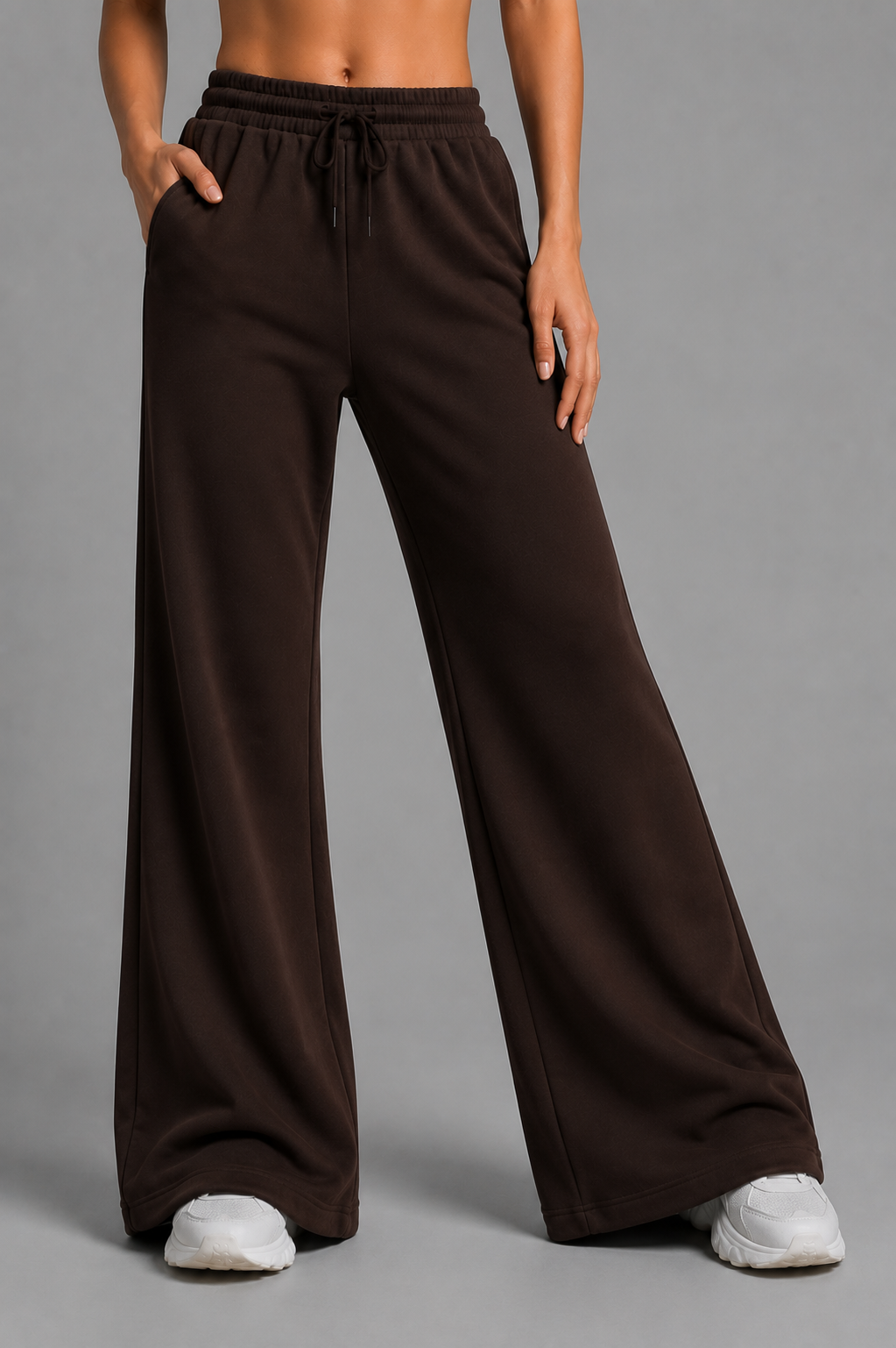 Image of Everyday Flared Pants - Brown