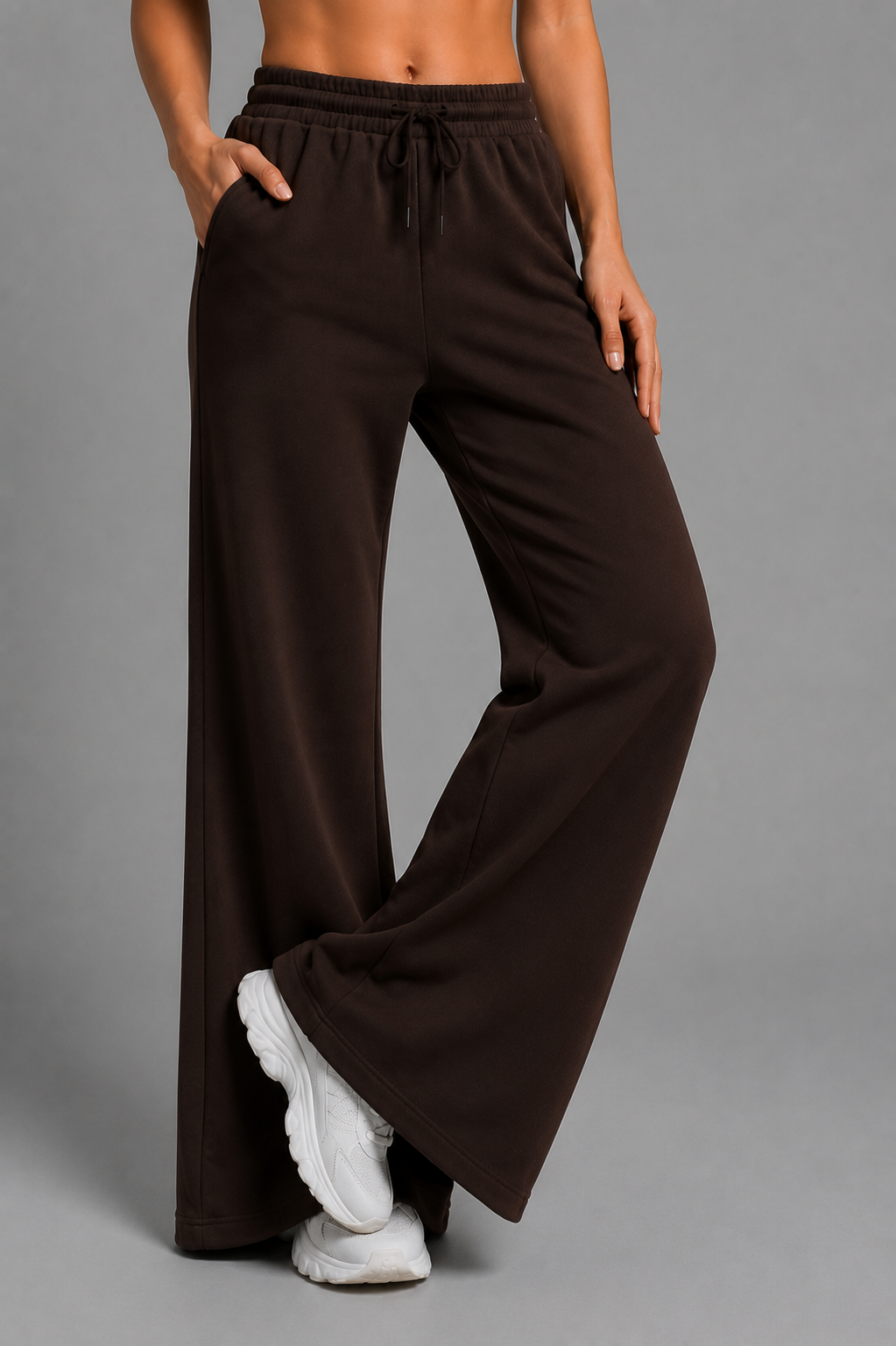 Image of Everyday Flared Pants - Brown