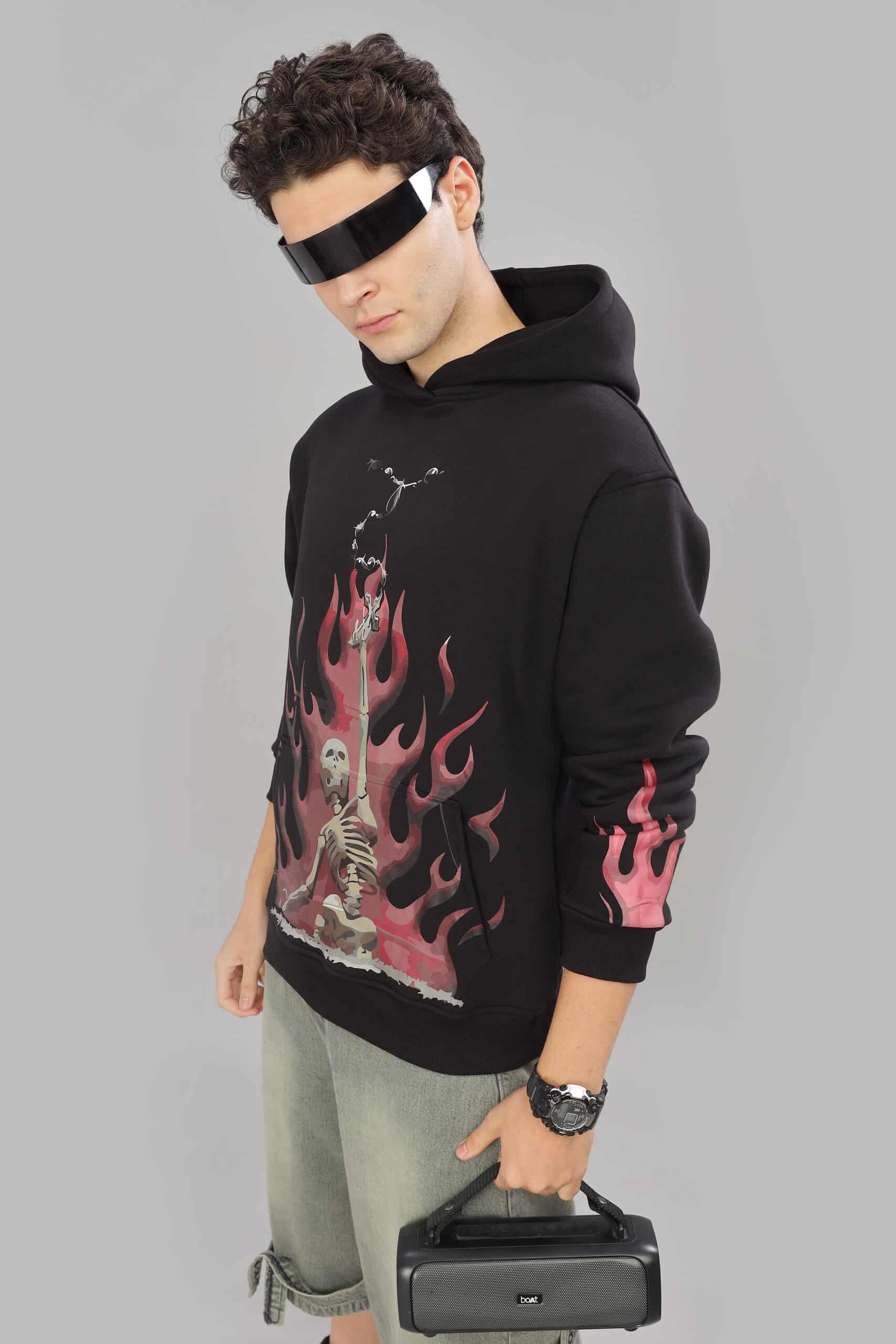 Image of Flame Reaper Unisex Oversized Hoodie