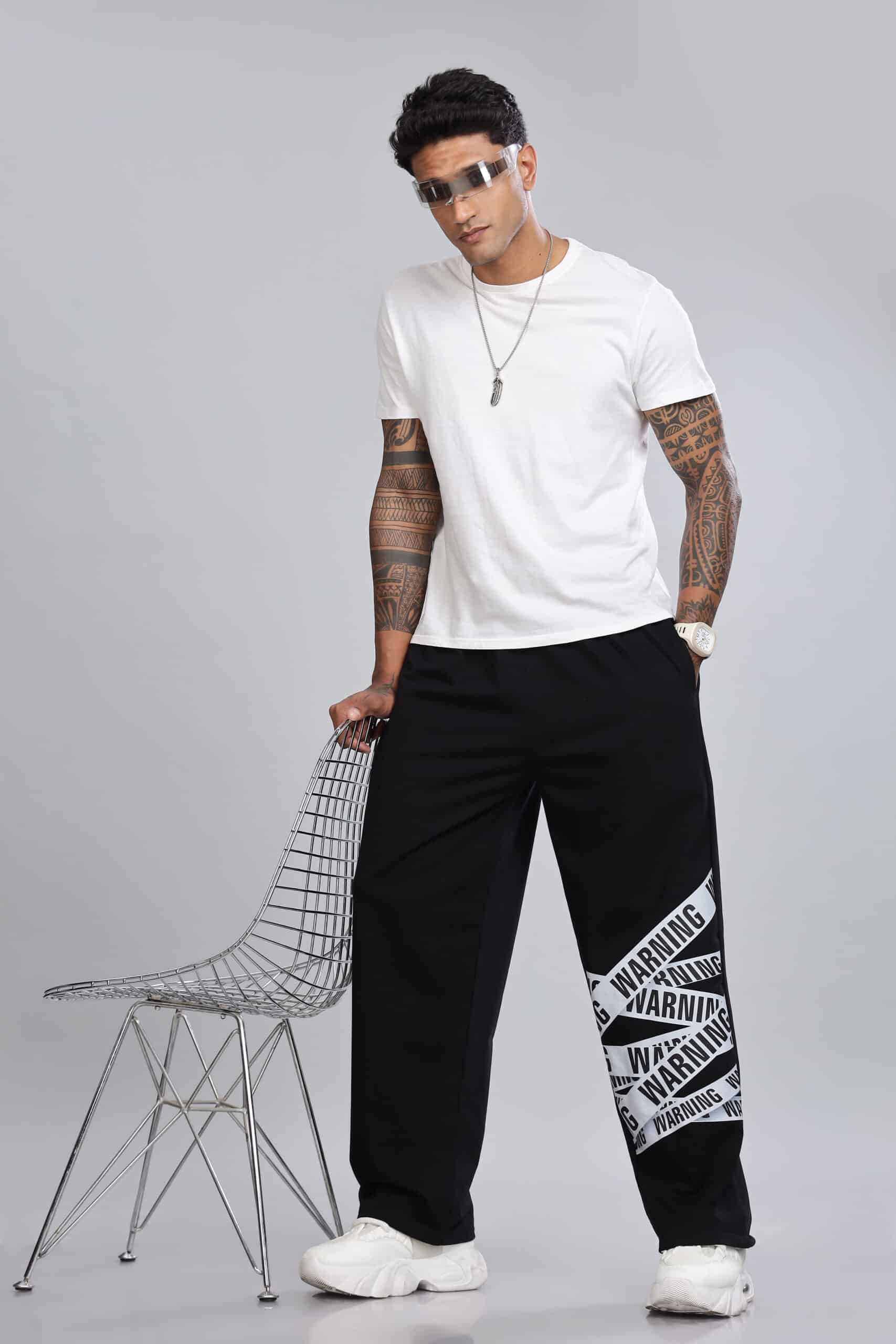 Image of Warning Unisex Joggers