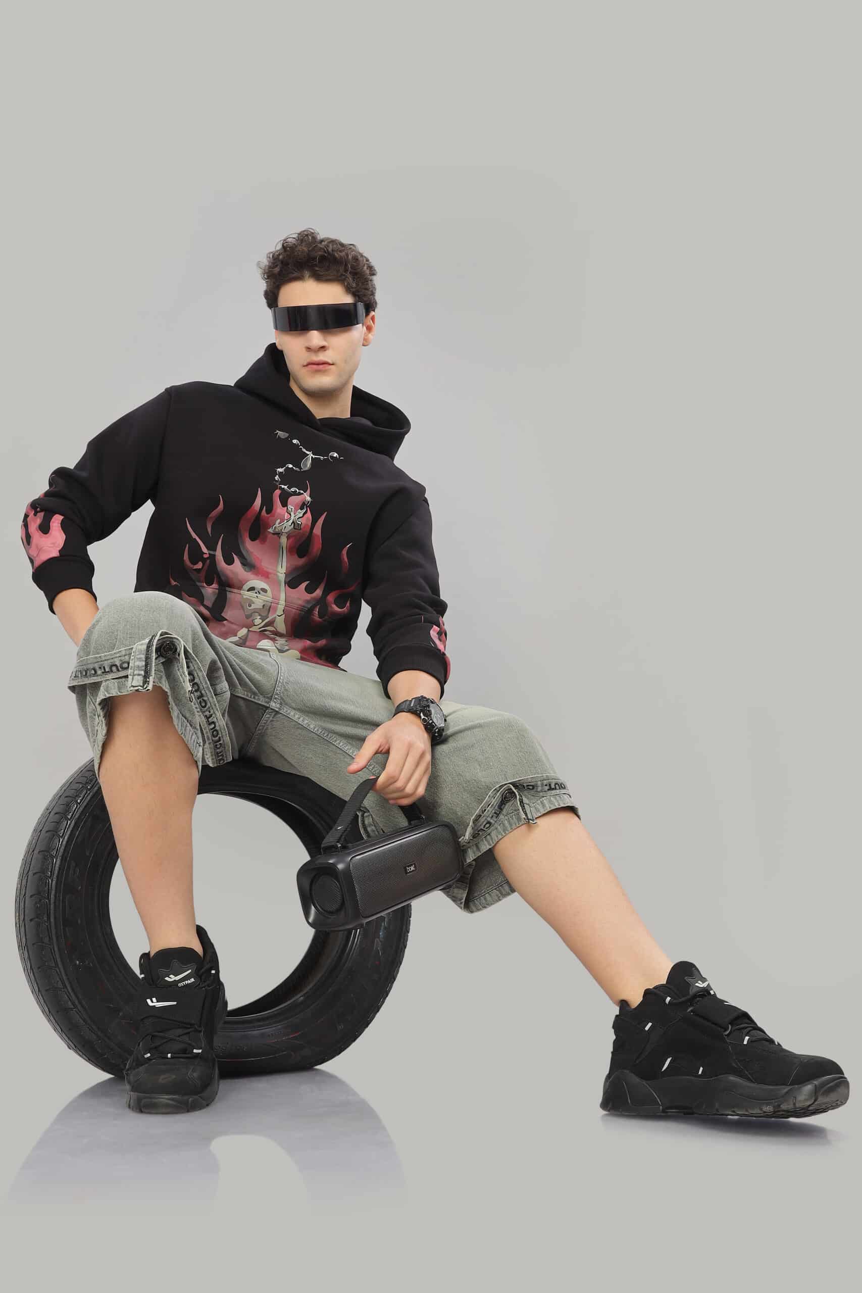 Image of Flame Reaper Unisex Oversized Hoodie