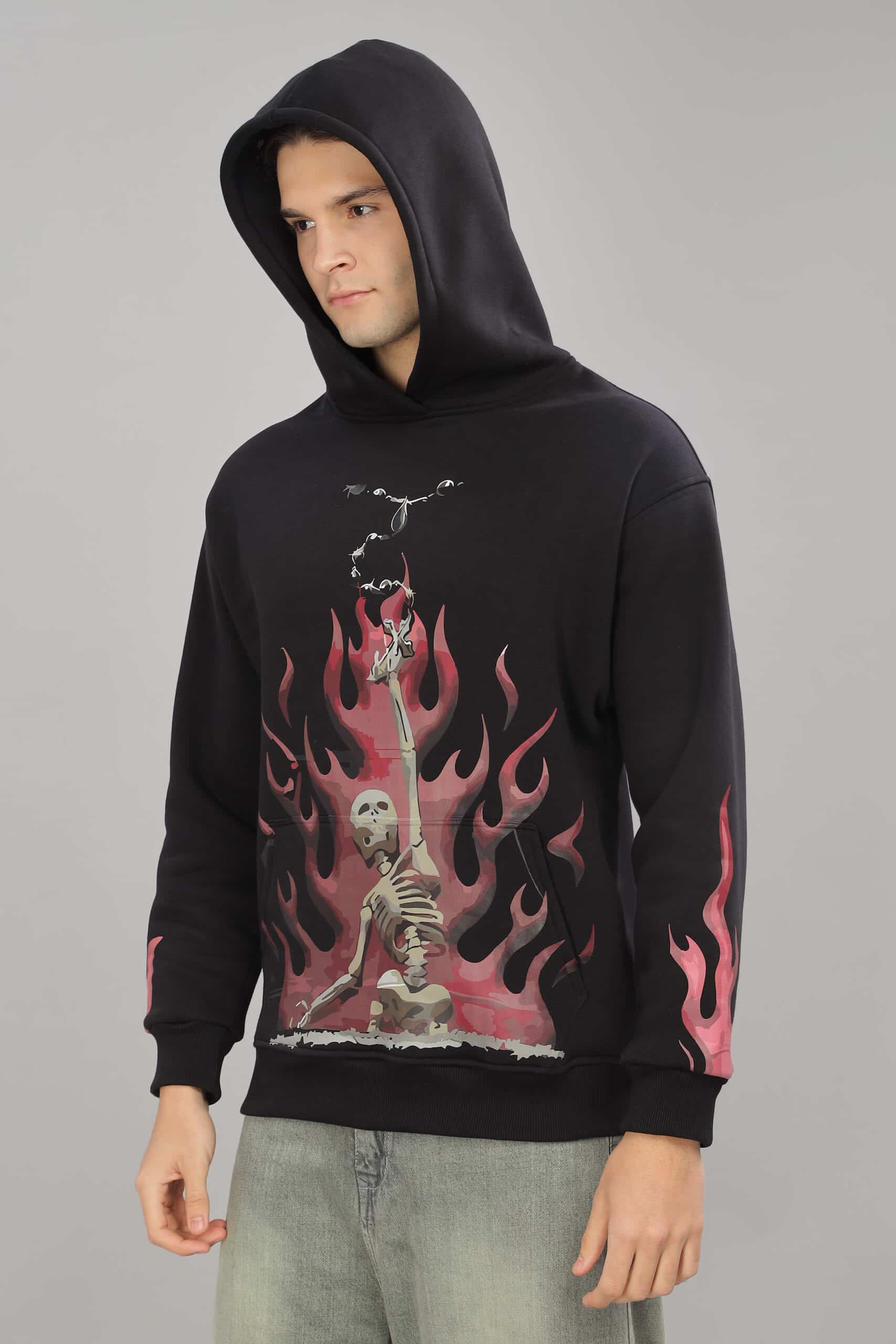 Image of Flame Reaper Unisex Oversized Hoodie