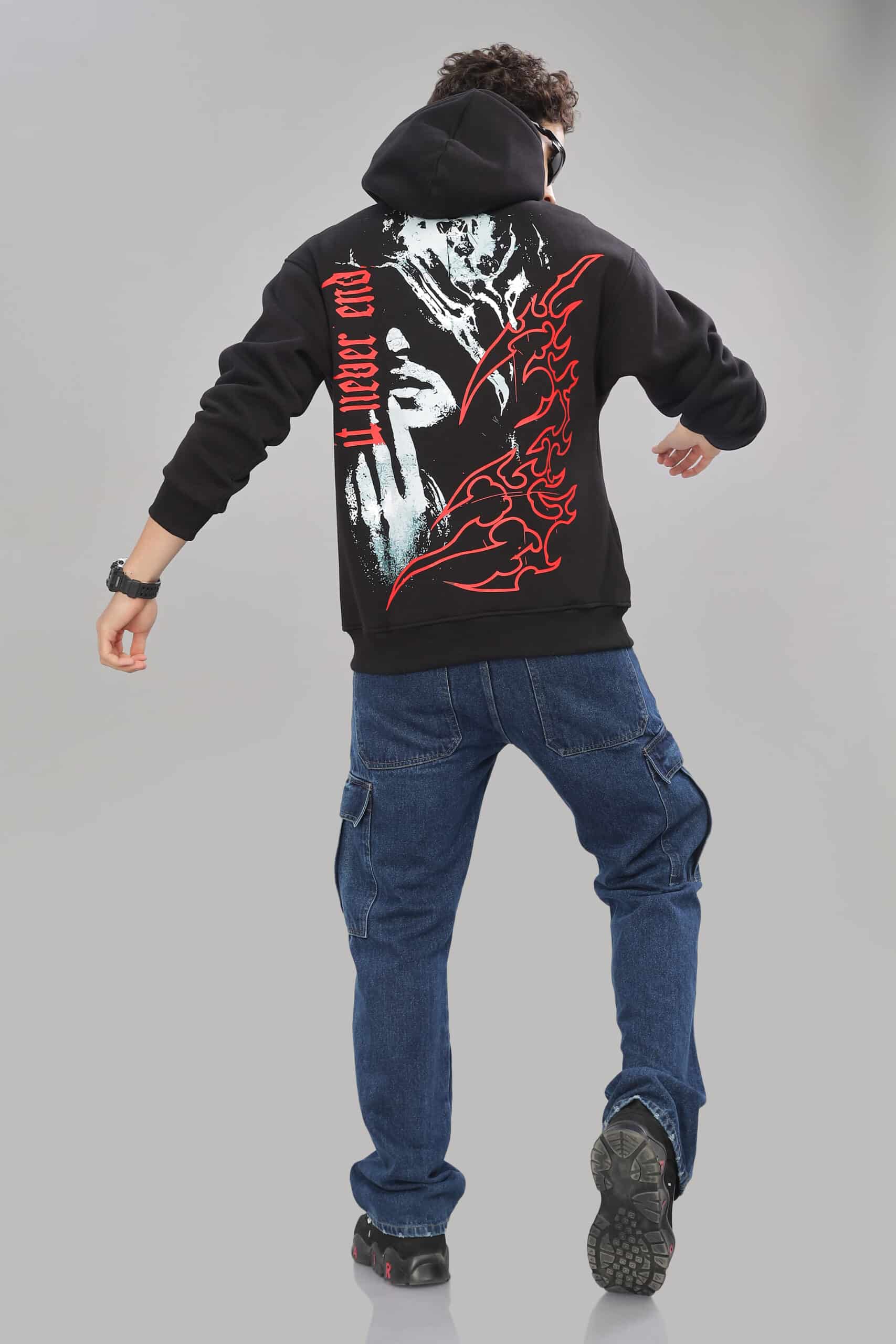 Image of Dark Hood Unisex Oversized Hoodie