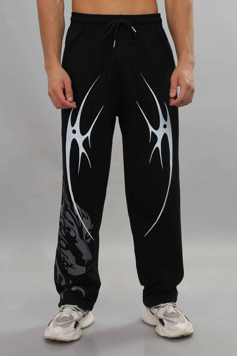 Model wearing Panther Arc Unisex Joggers for streetwear
