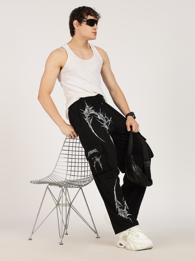 Night Slayer premium cotton unisex joggers with graphics