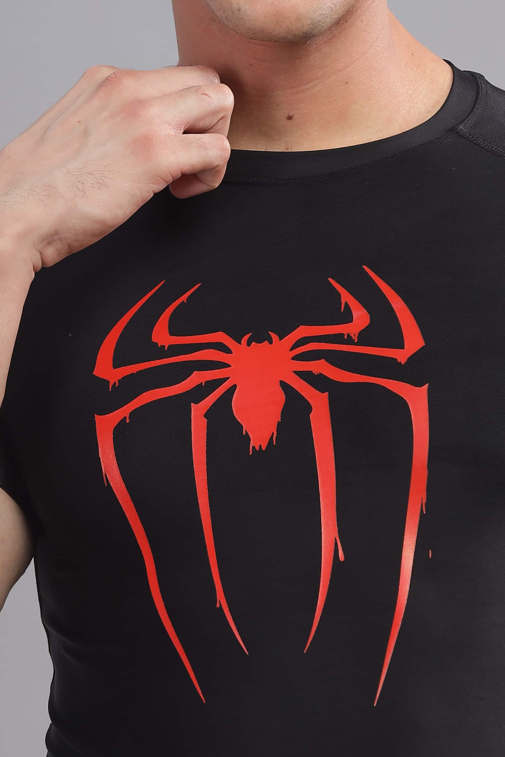 Image of Spider Compression Tshirt Half Sleeve