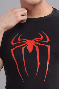 Image of Spider Compression Tshirt Half Sleeve
