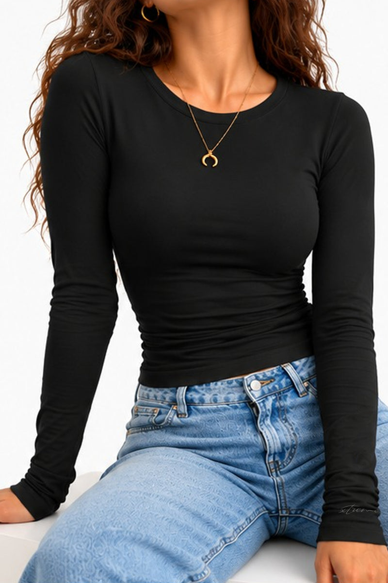 Everyday Slim Fit Top – Black