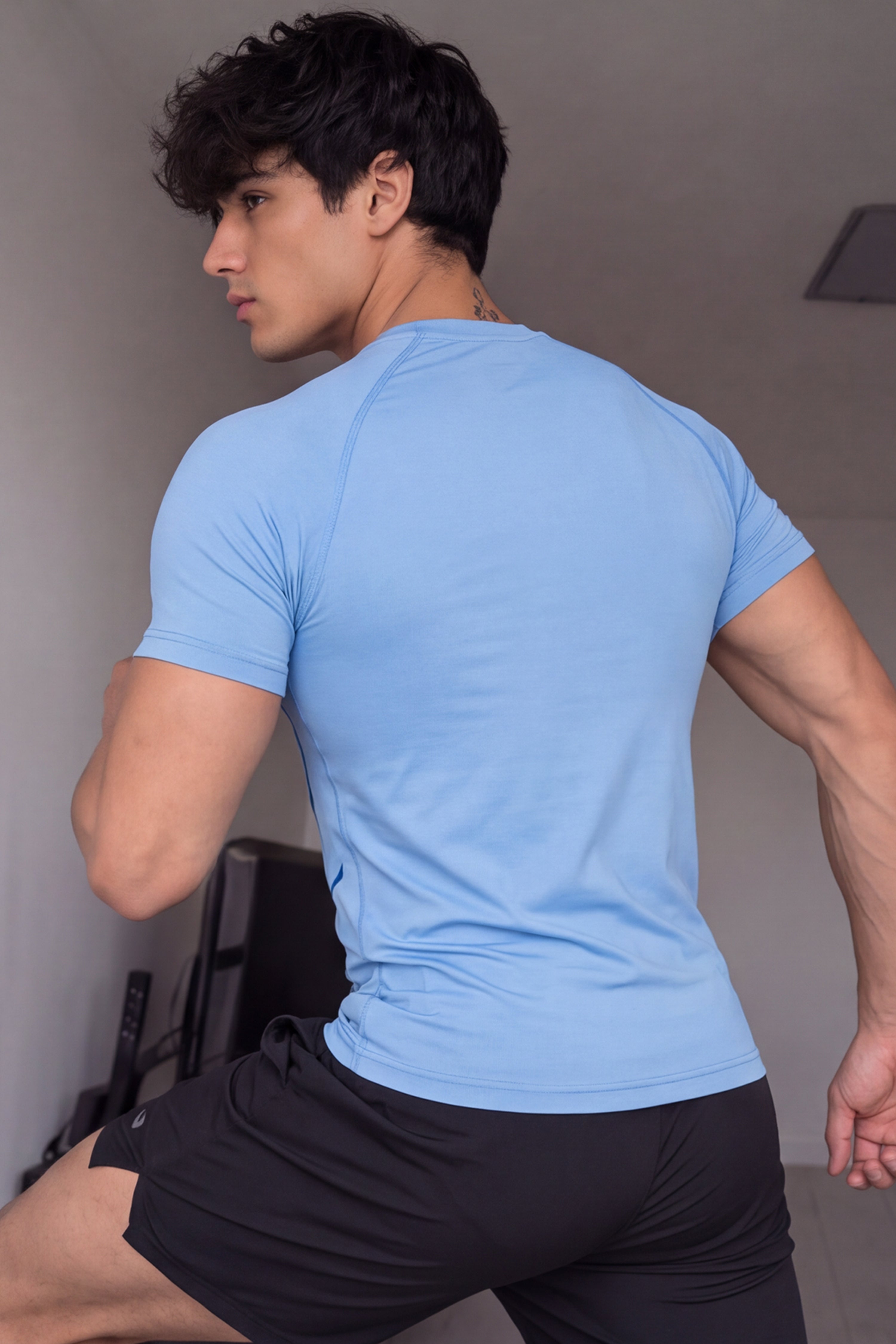 Image of EXO Compression T-Shirt Half sleeve - Blue