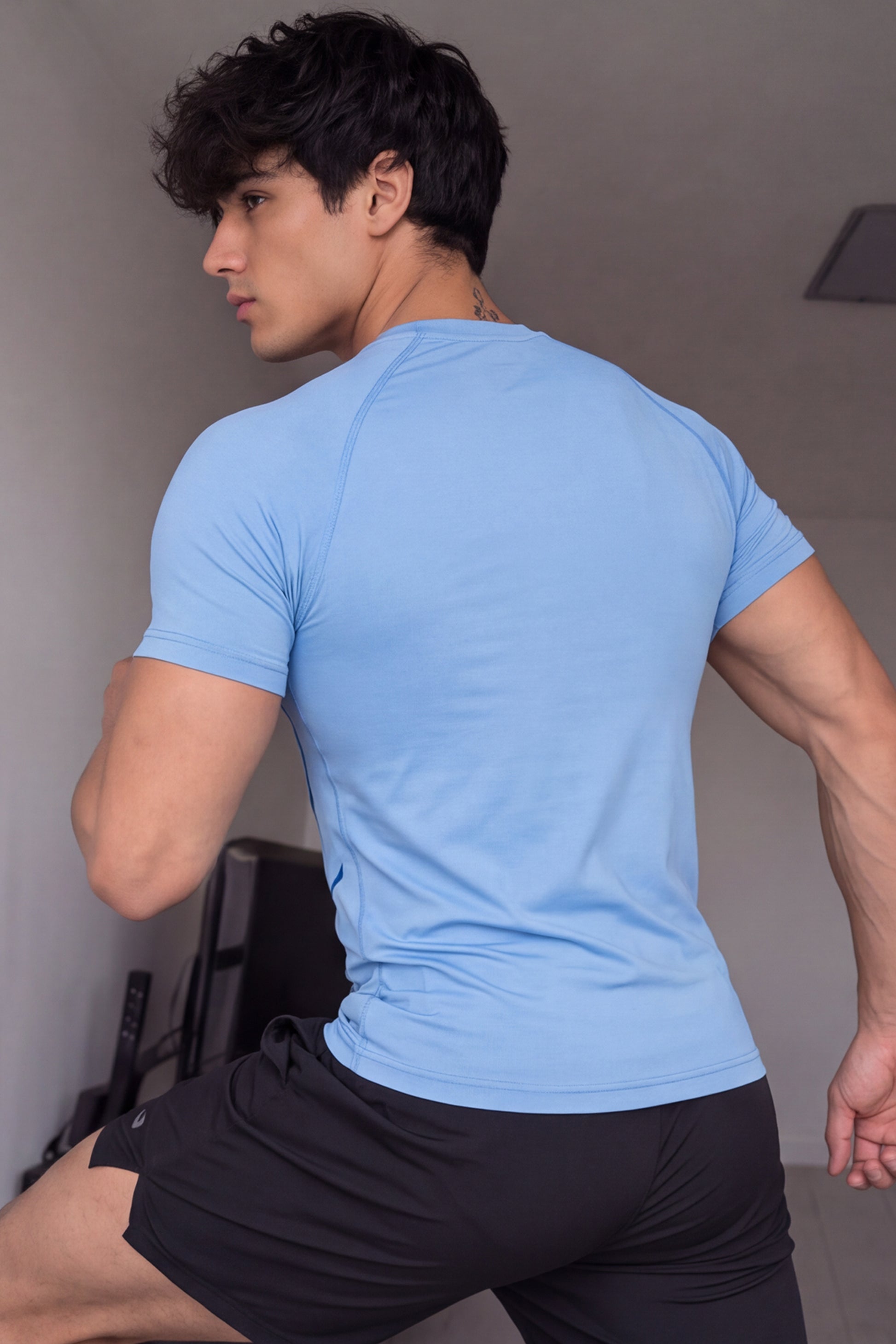 EXO Compression T-Shirt Half sleeve - Blue