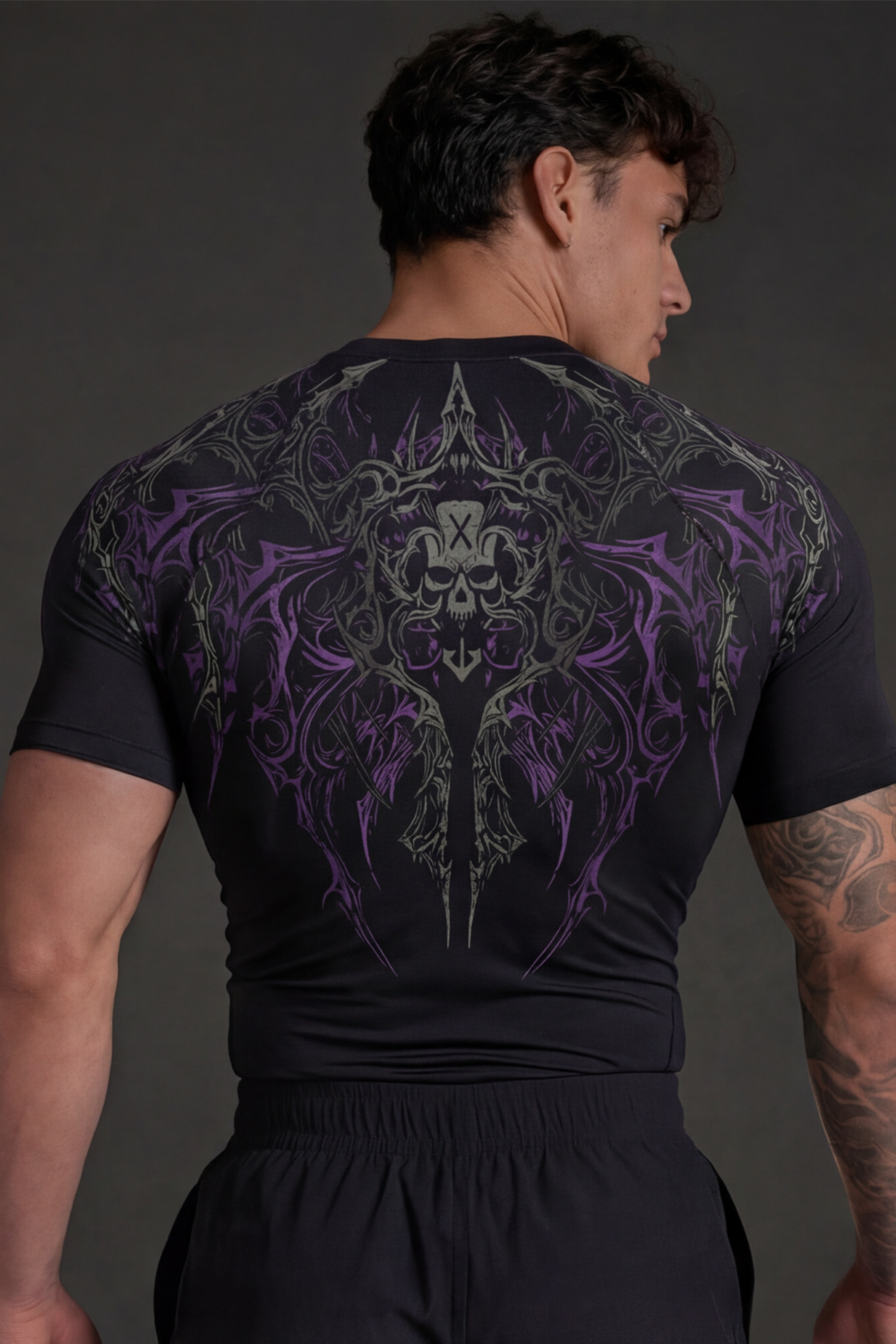 Image of Men's Deathblade Half Sleeve Stretch Performance Compression Shirt