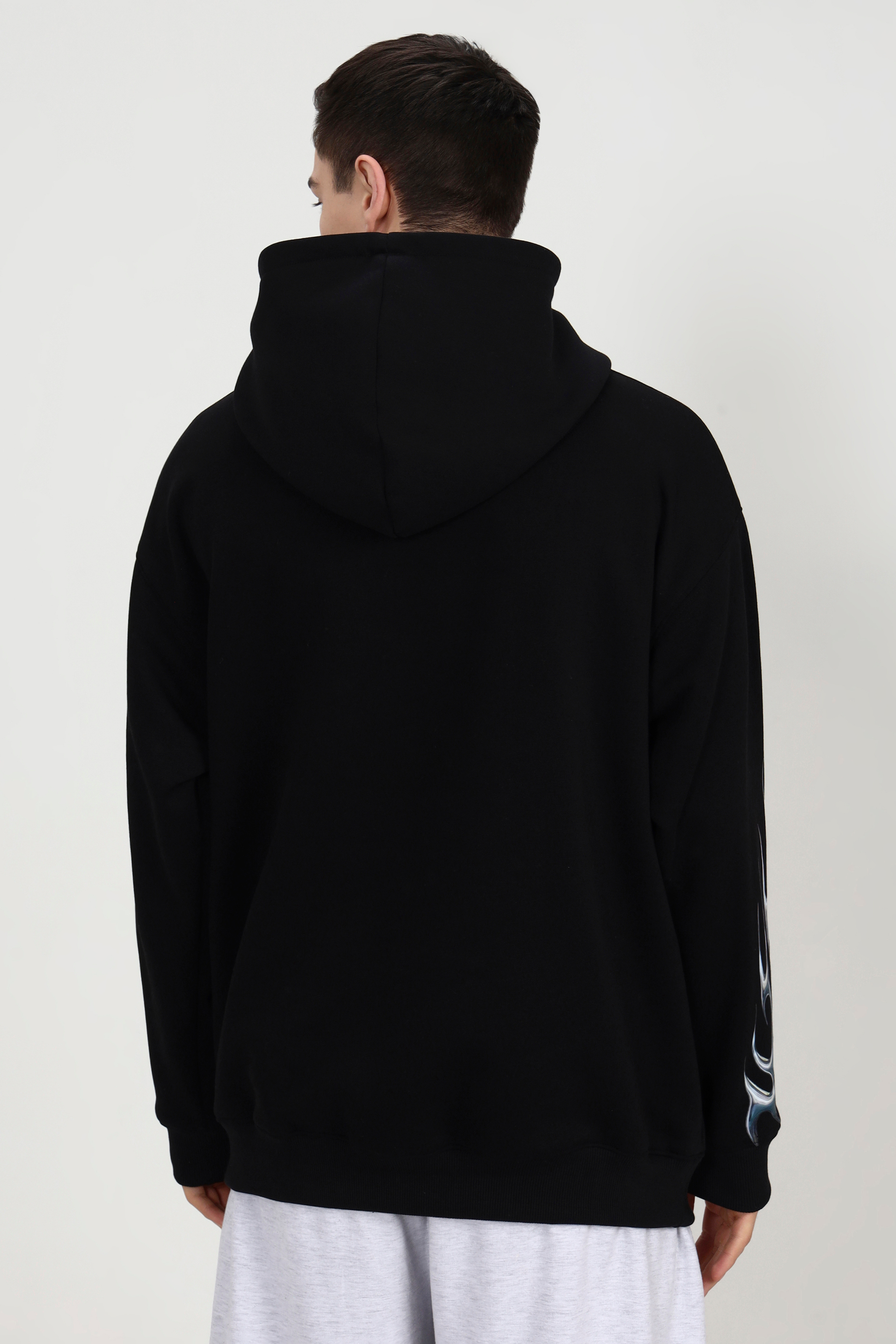 Silver Flame Unisex Oversized Hoodie