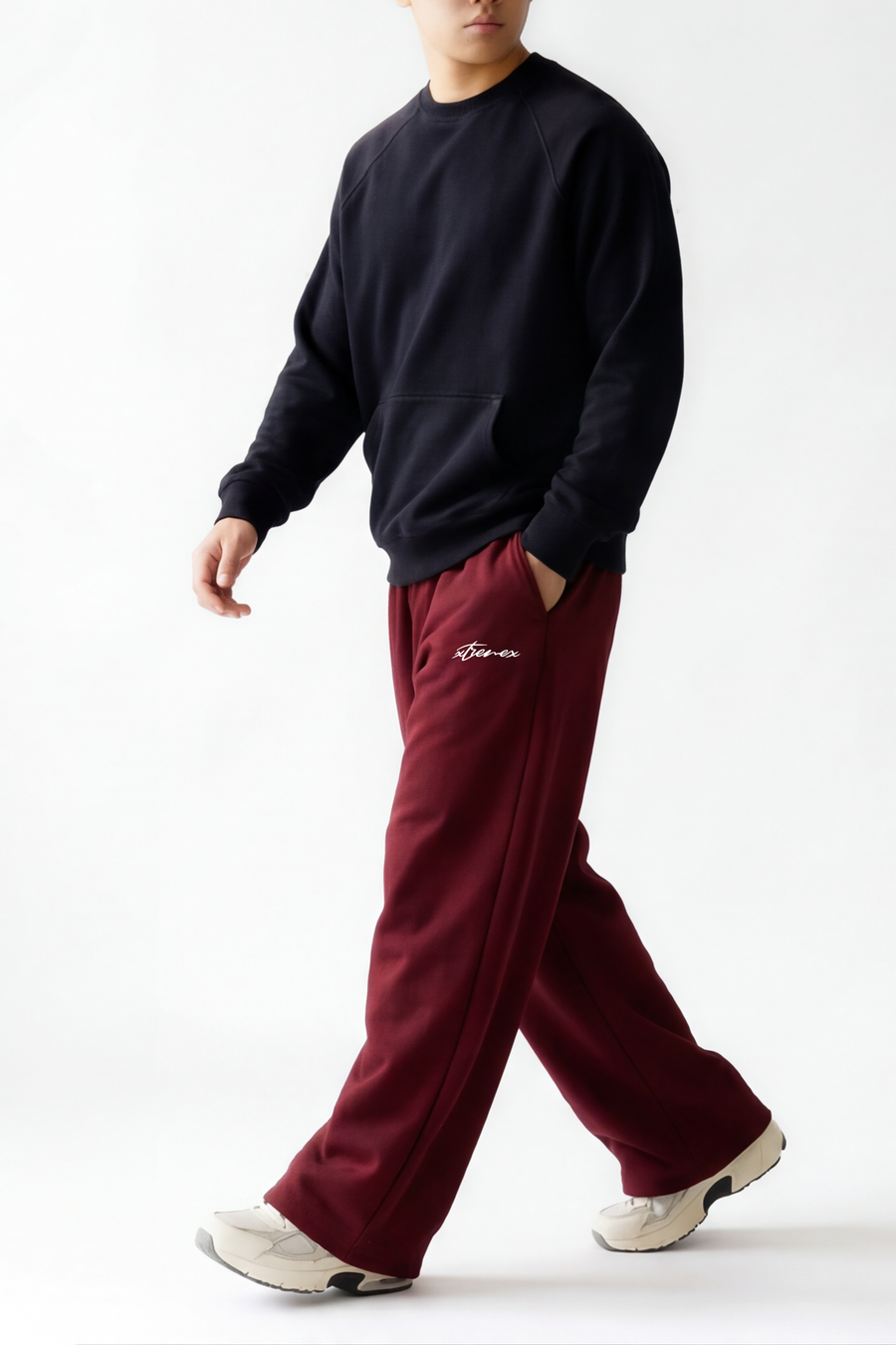  Men's Everyday Unisex Joggers Maroon premium athleisure casual pants ifm