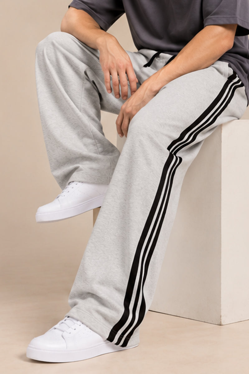 Tri Stripe Joggers - Melange