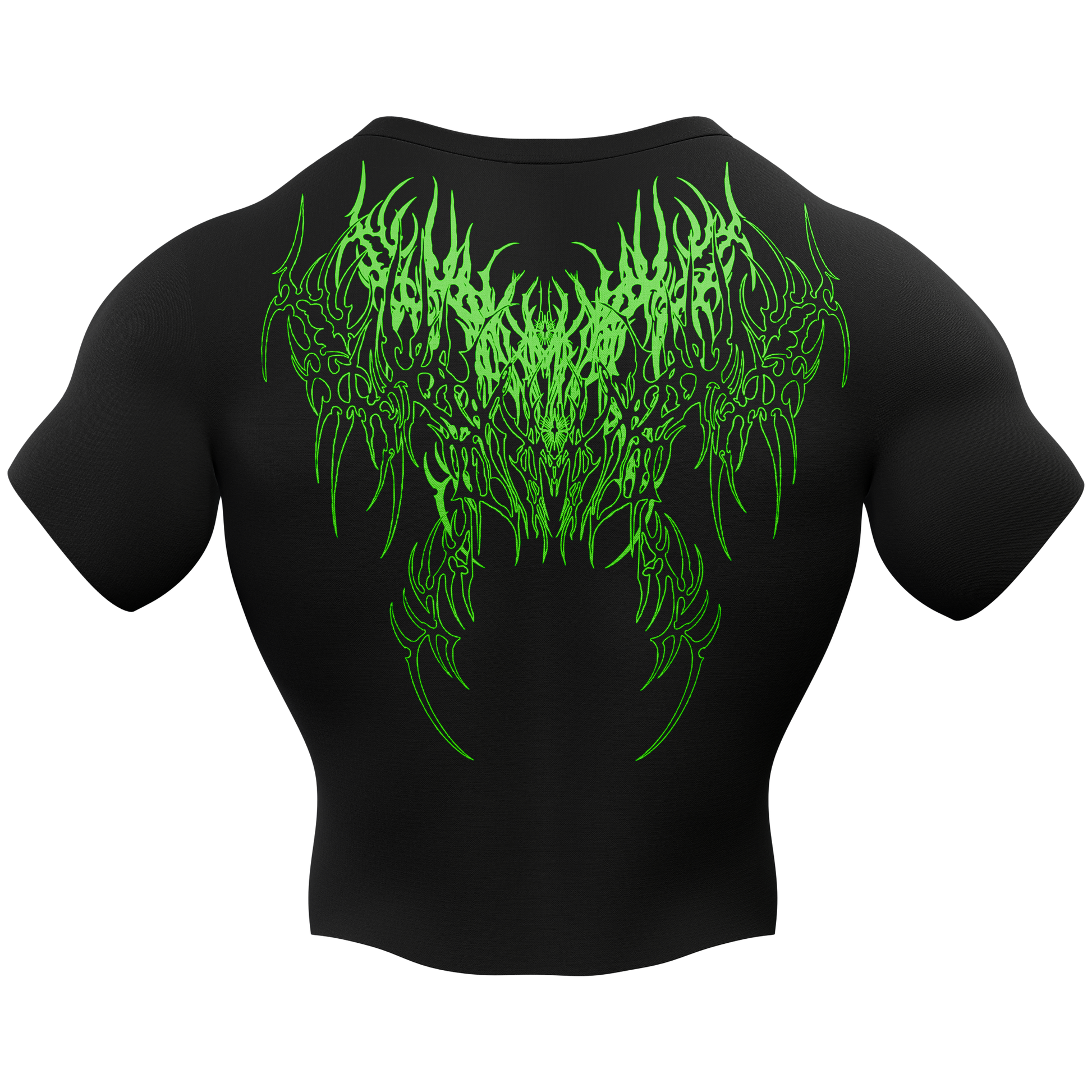 Green Fury Compression Tshirt Half Sleeve