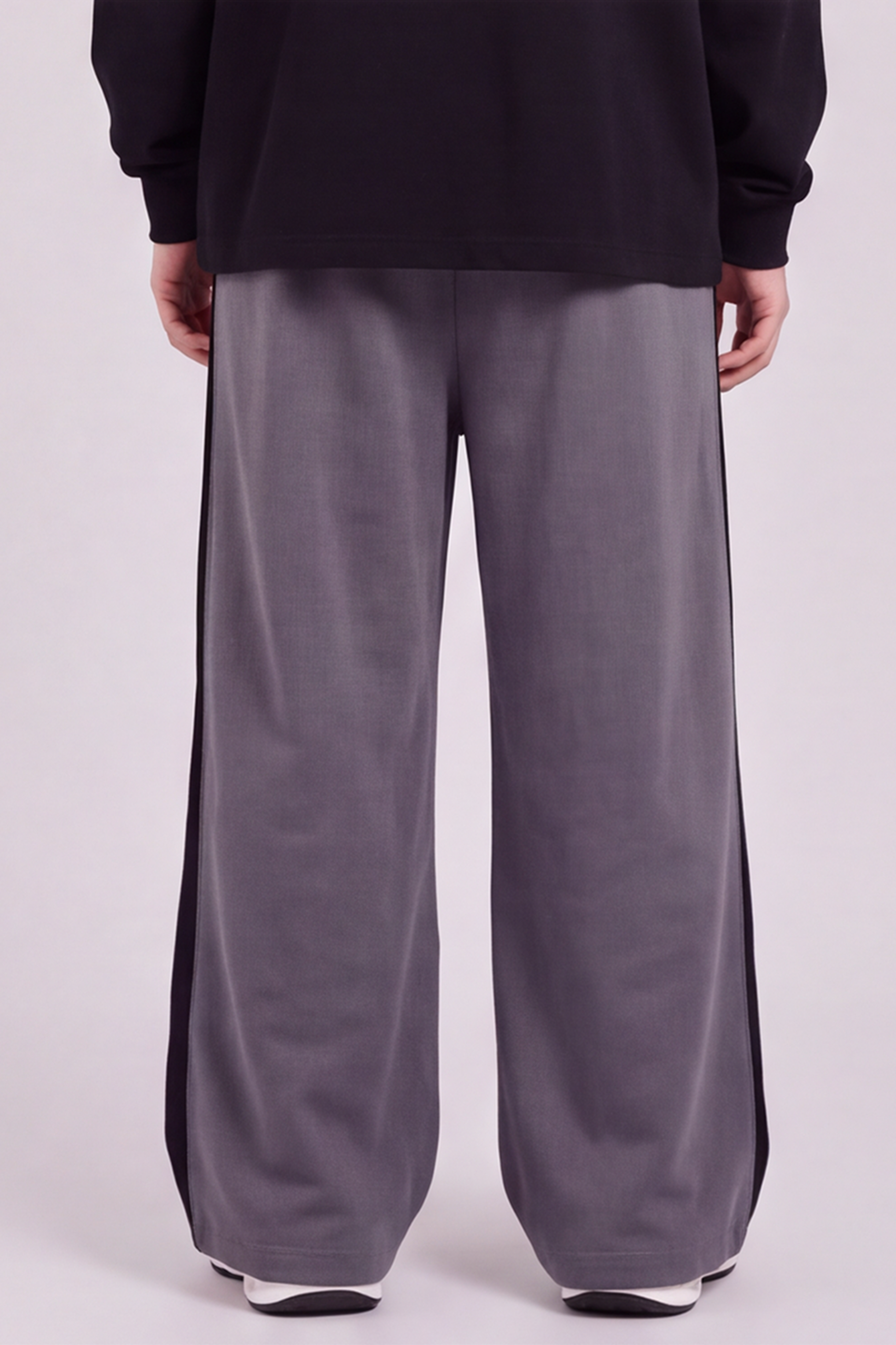 Contrast Stripe Joggers - Gray
