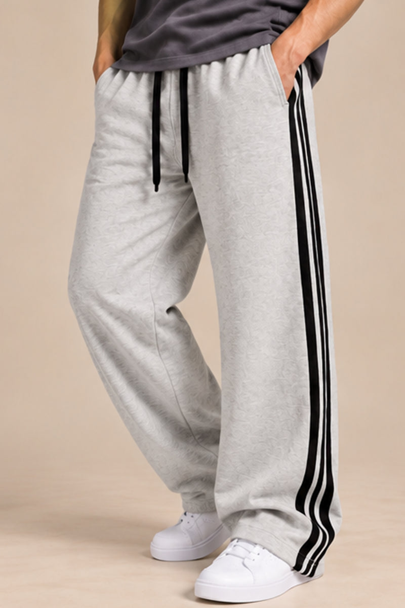 Tri Stripe Joggers - Melange