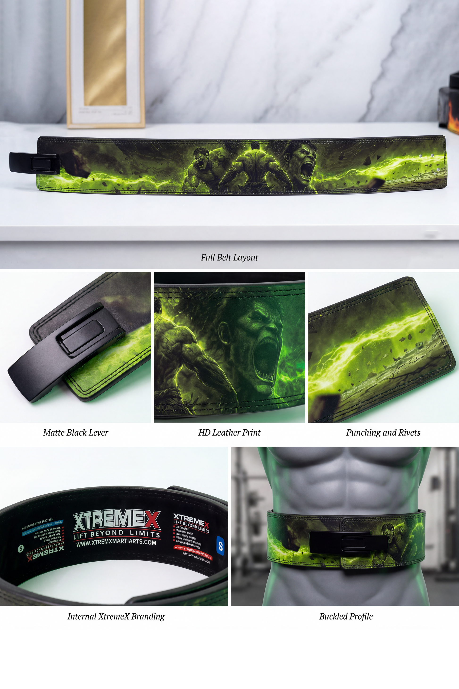 Gamma Rage 13mm Powerlifting Lever Belt