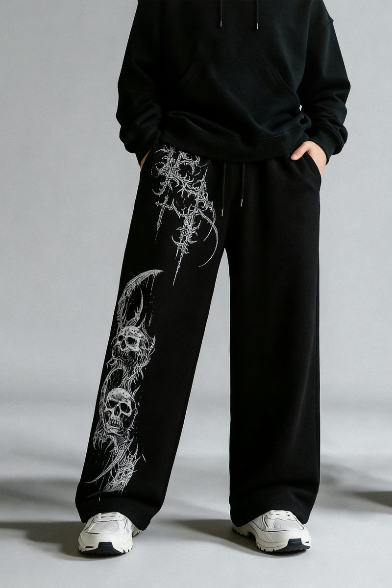 Men's Deathfall joggers featuring striking streetwear graphics ifm