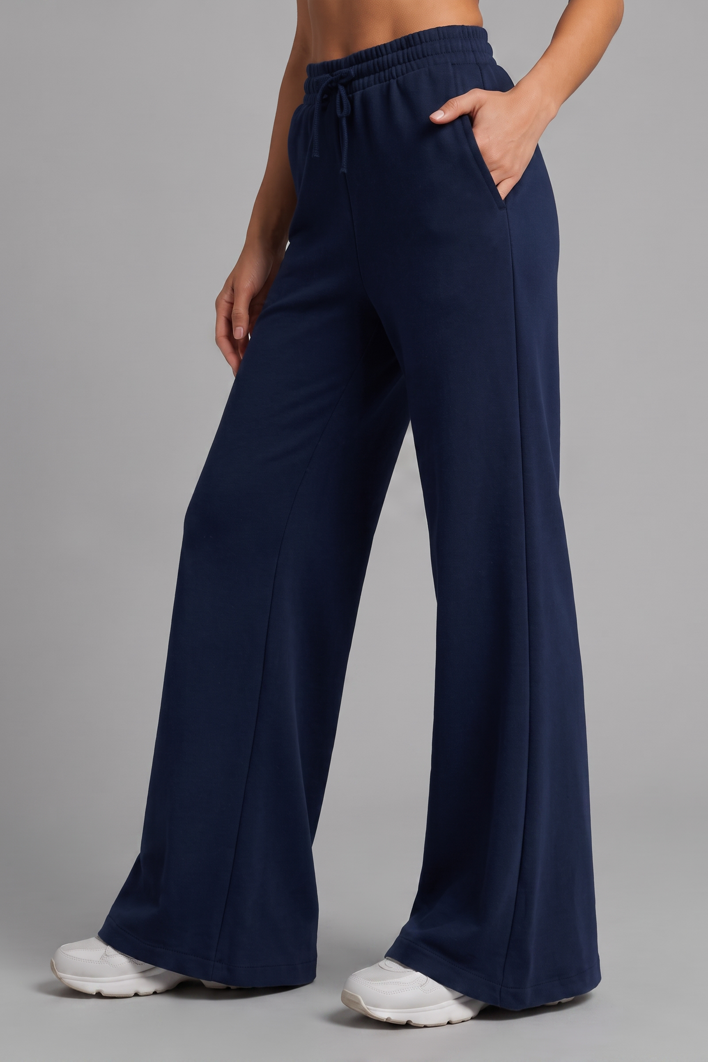 Image of Everyday Flared Pants - Navy