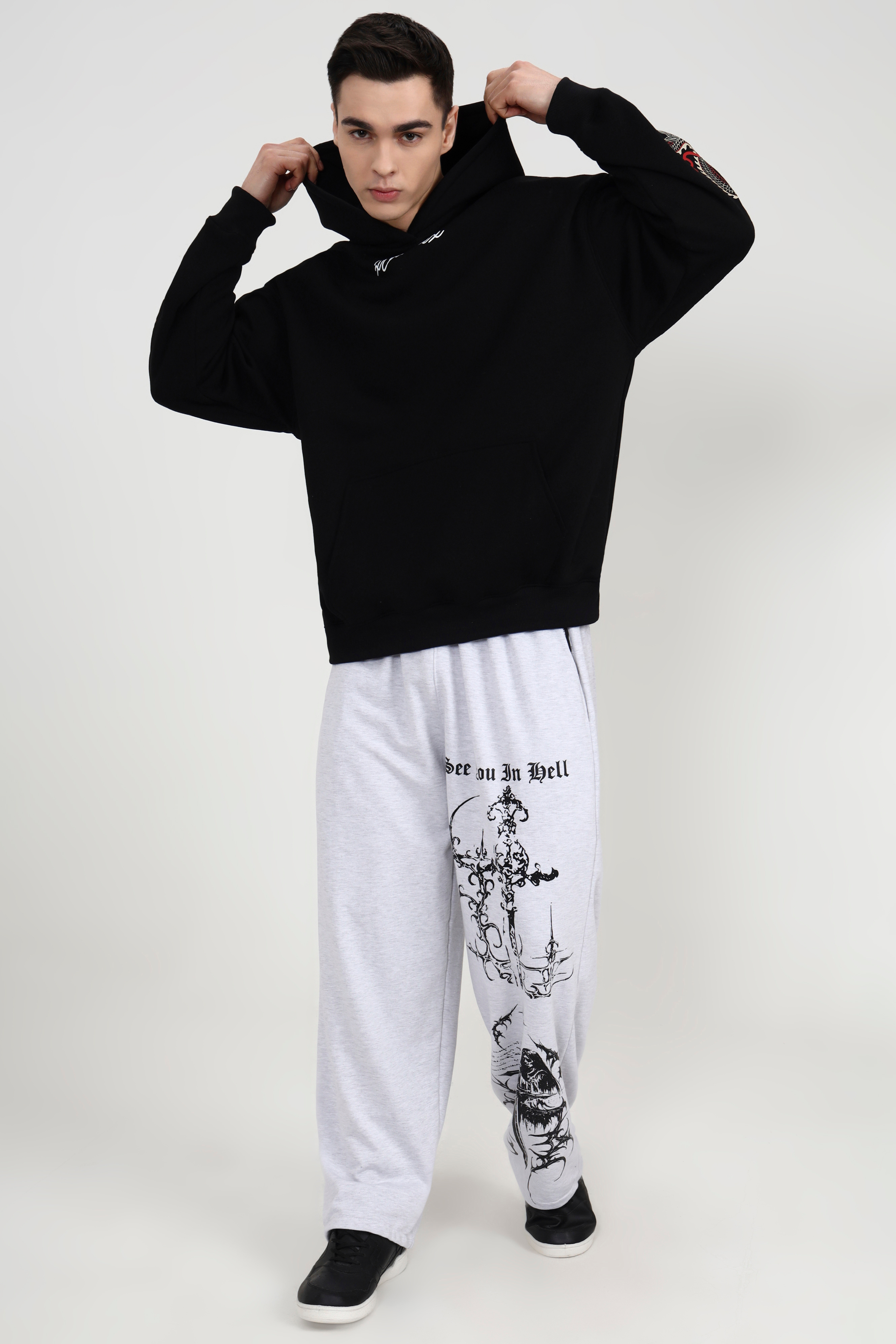 Image of Red Rage Unisex Oversized Hoodie