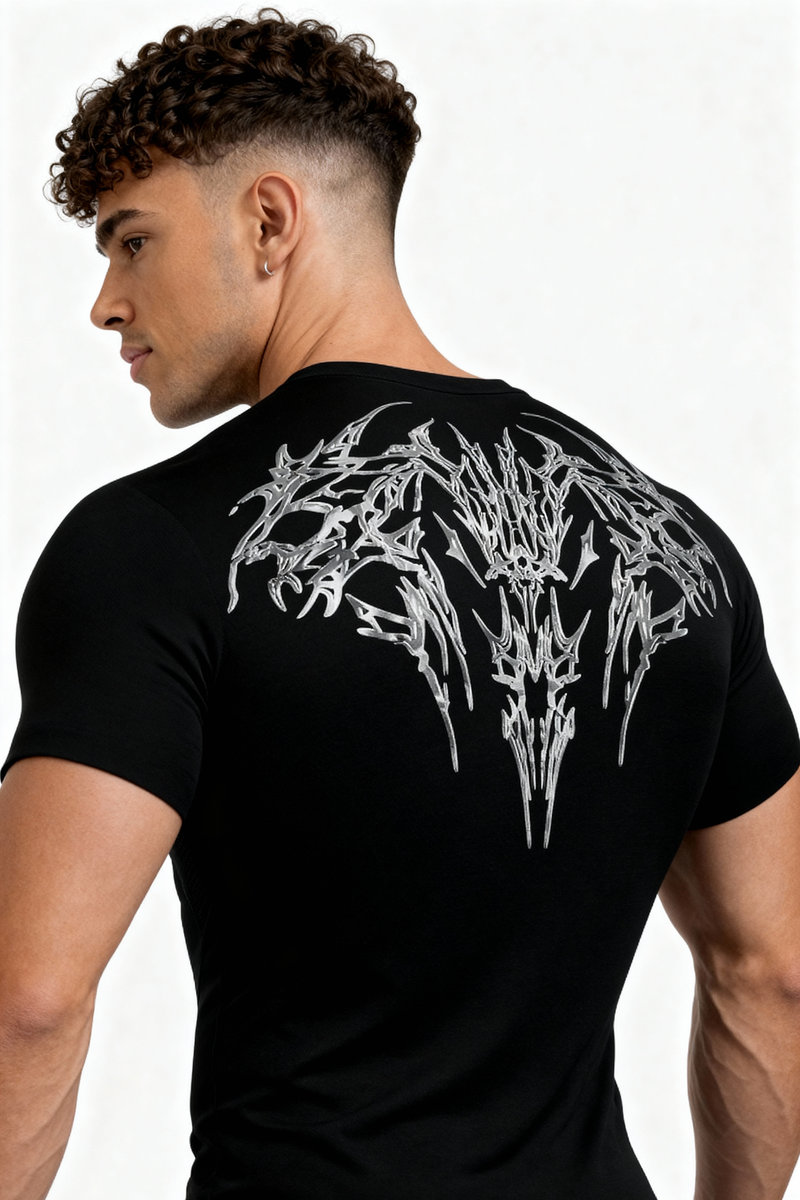 Steelix men's compression workout half sleeve T-shirt