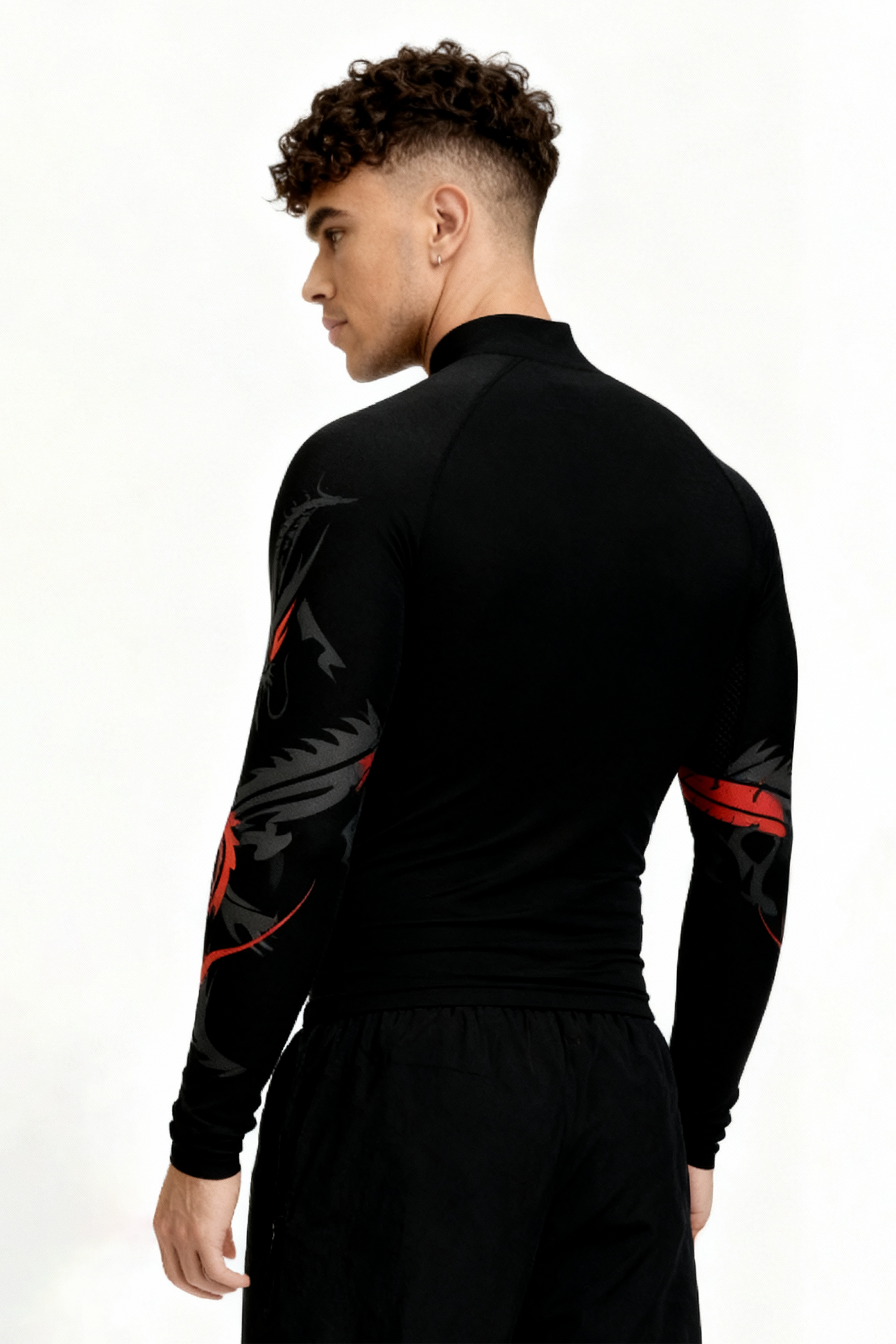 Draco Rage Compression Zipper - Black