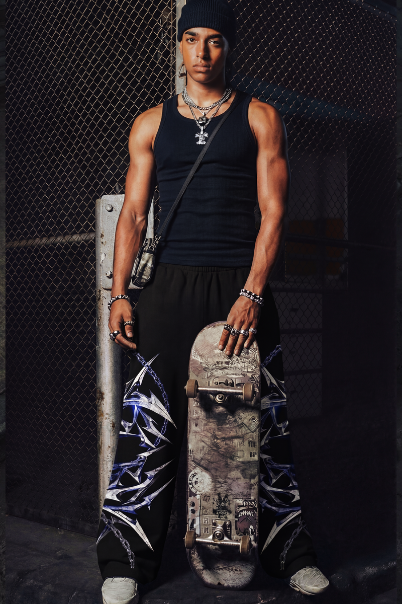 Men's ColdSteel loose fit cotton joggers for everyday streetwear comfort ifm