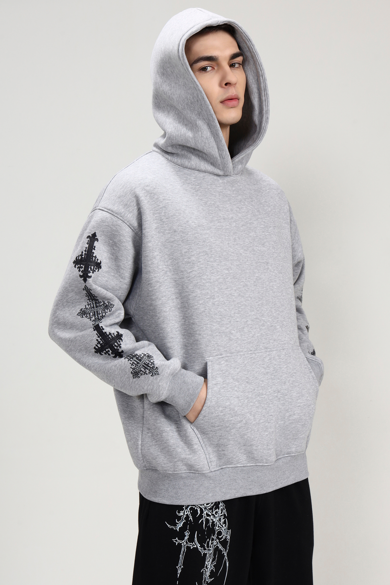 Crystal Cross Unisex Oversized Hoodie