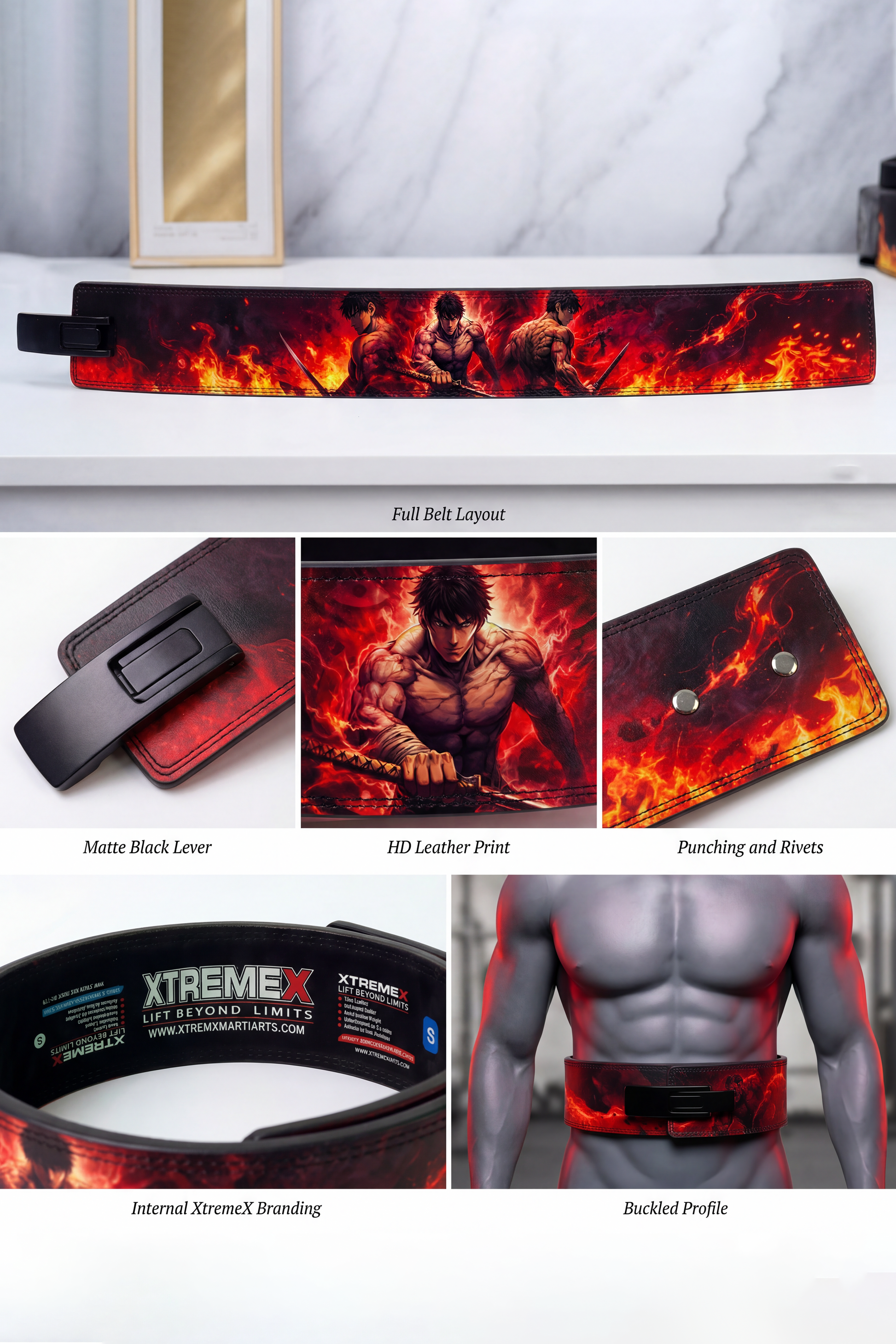 Inferno Blade 13mm Powerlifting Lever Belt