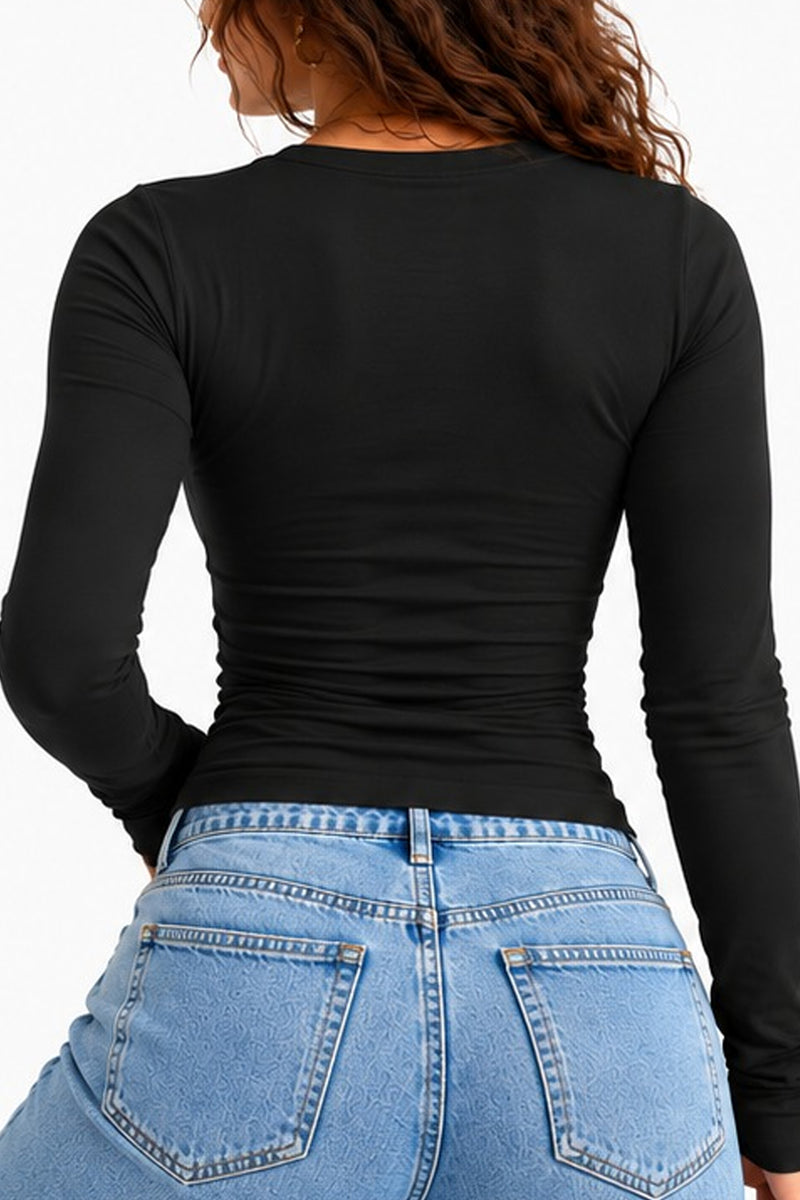 Everyday Slim Fit Top – Black