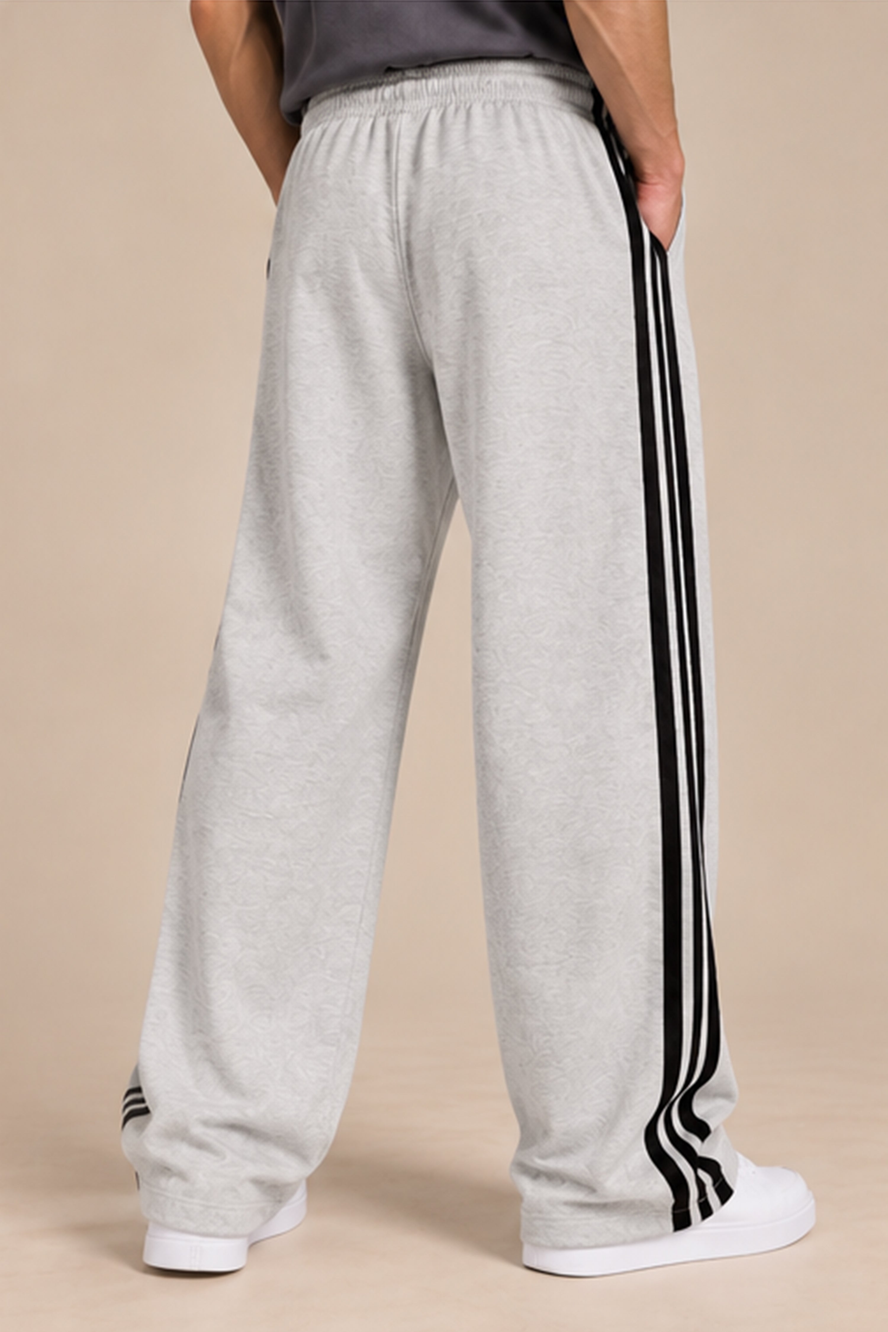 Image of Tri Stripe Joggers - Melange