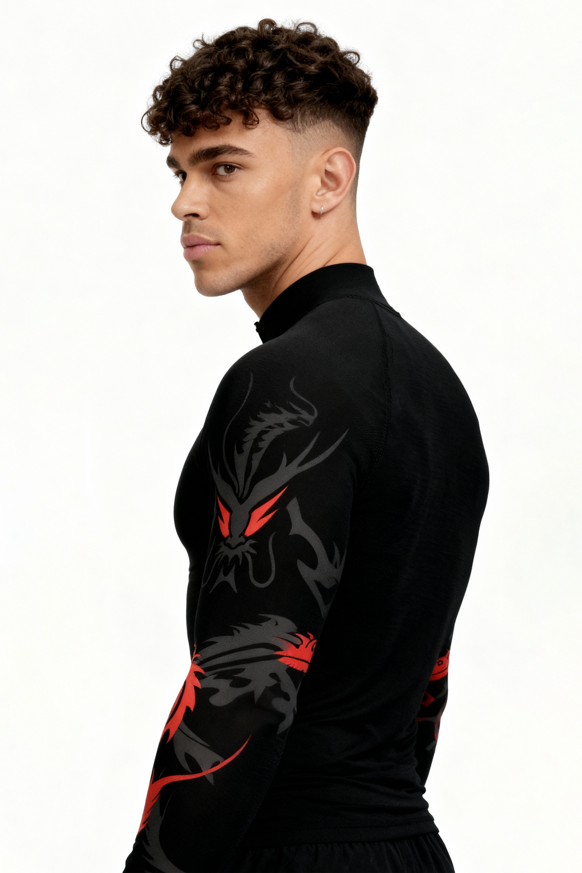 Draco Rage Compression Zipper - Black