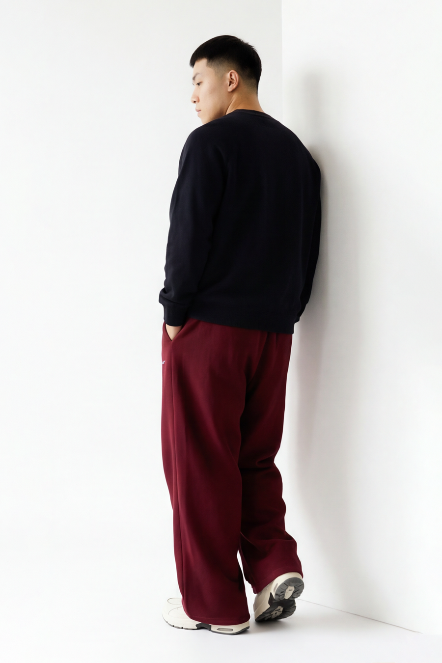 Men's Everyday Unisex Joggers Maroon premium cotton casual bottoms ifm