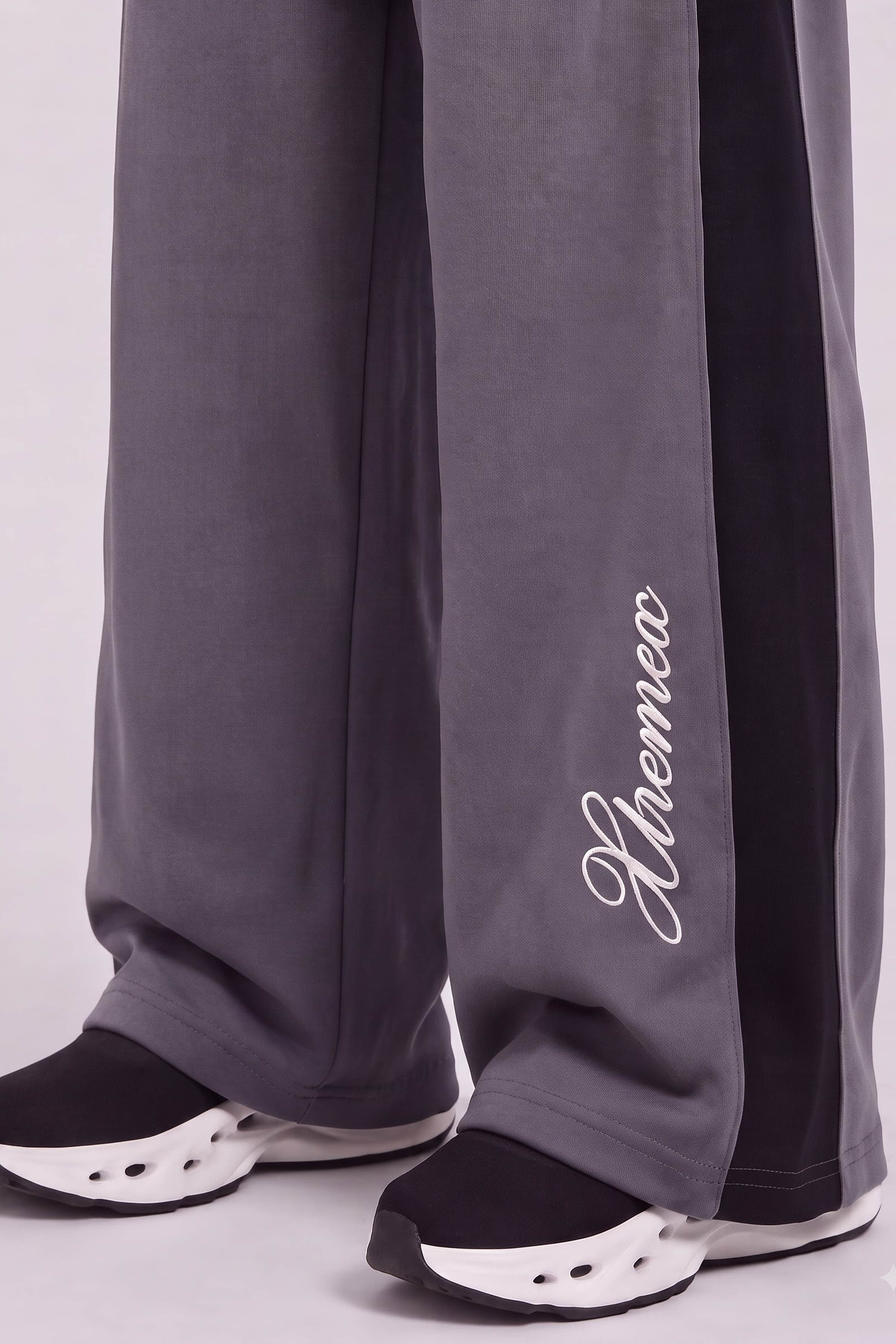 Image of Contrast Stripe Joggers - Gray
