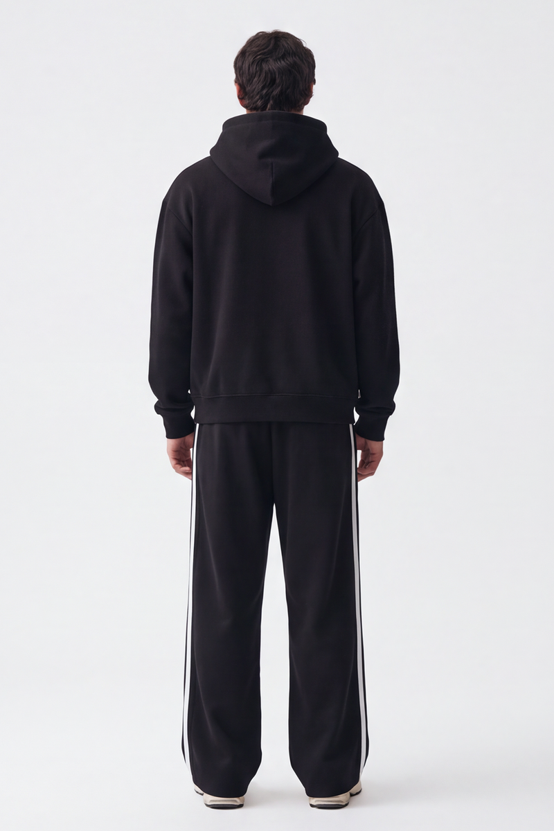Classic Stripe Joggers - Black