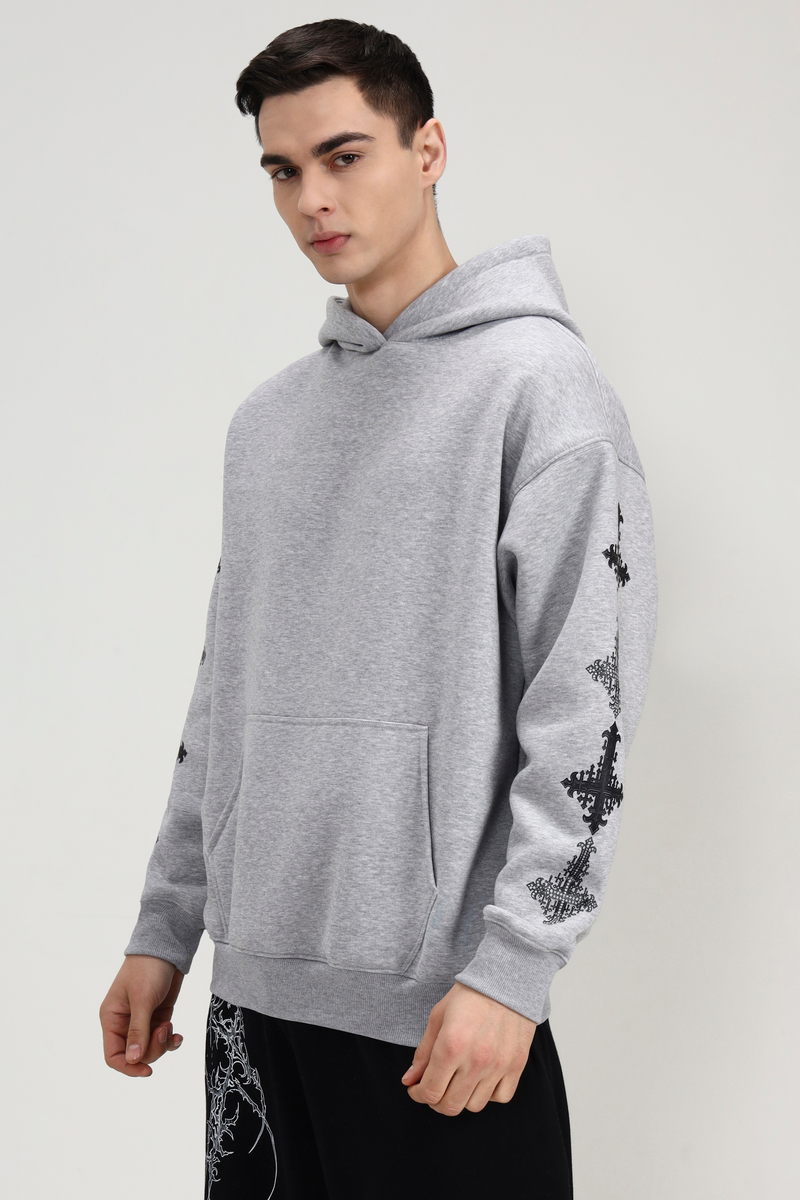 Crystal Cross Unisex Oversized Hoodie