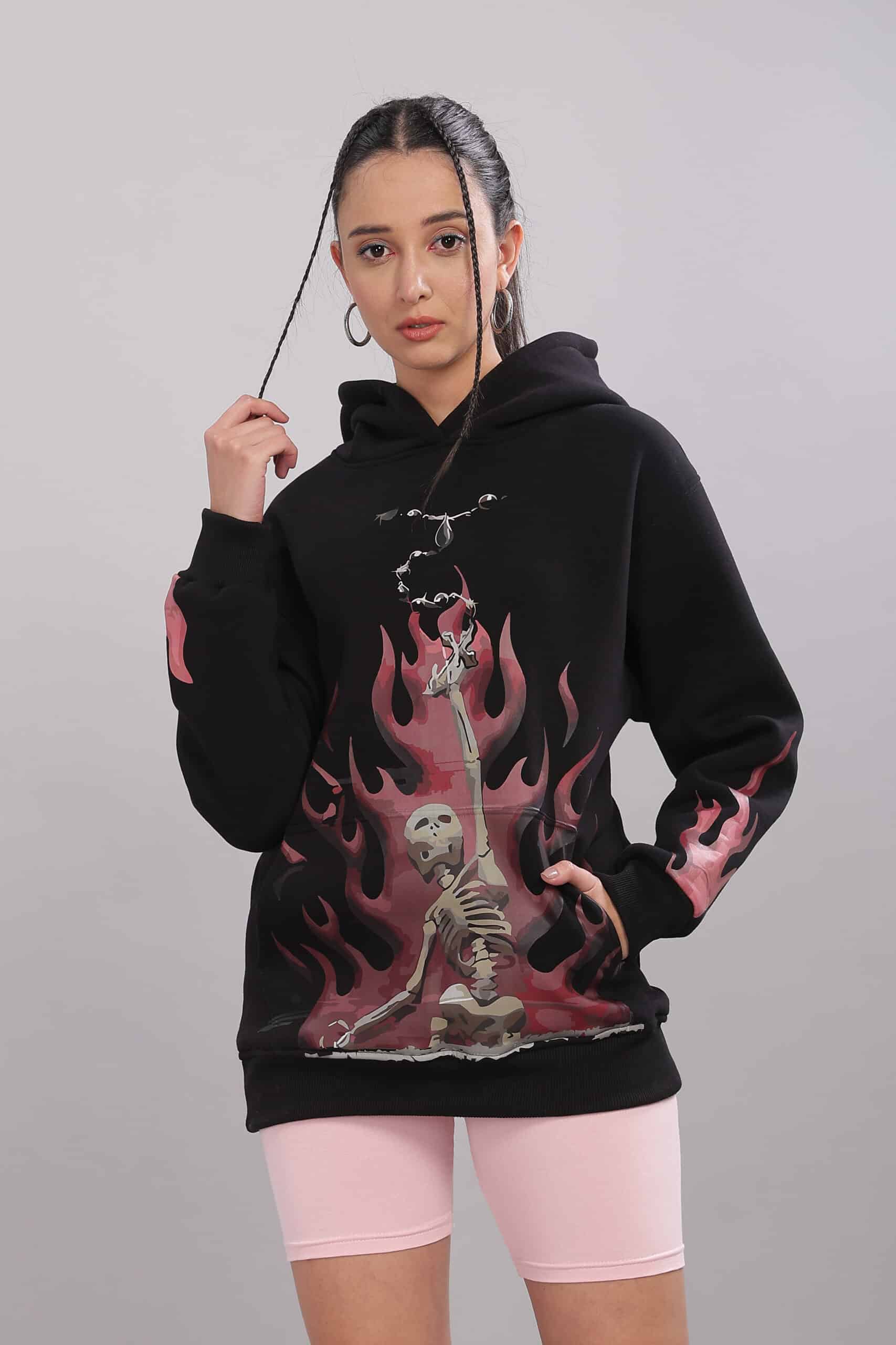 Flame Reaper Unisex Oversized Hoodie