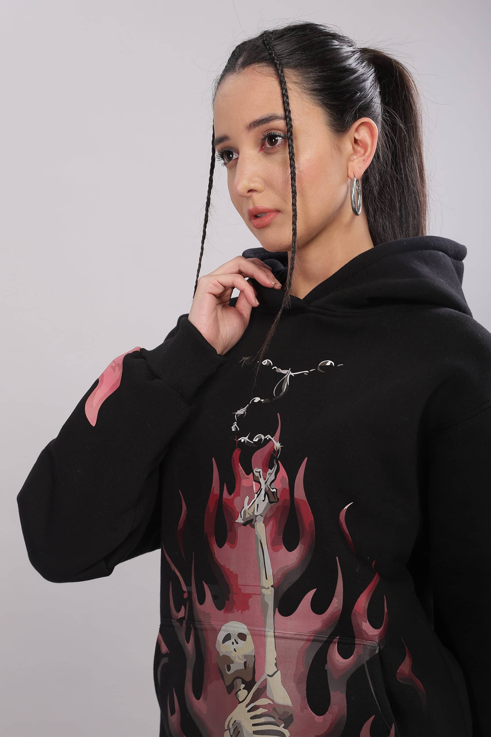 Image of Flame Reaper Unisex Oversized Hoodie