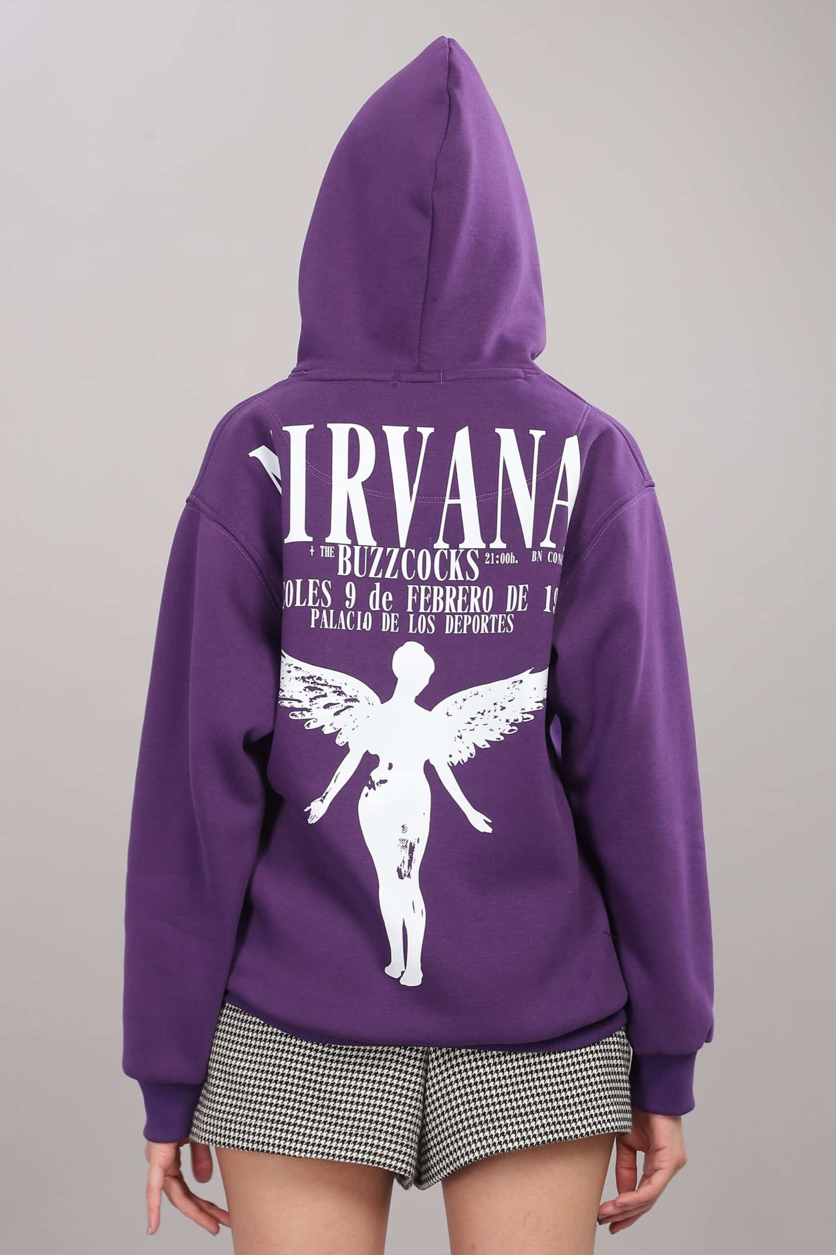 Image of Vintage Nirvana Unisex Oversized Hoodie