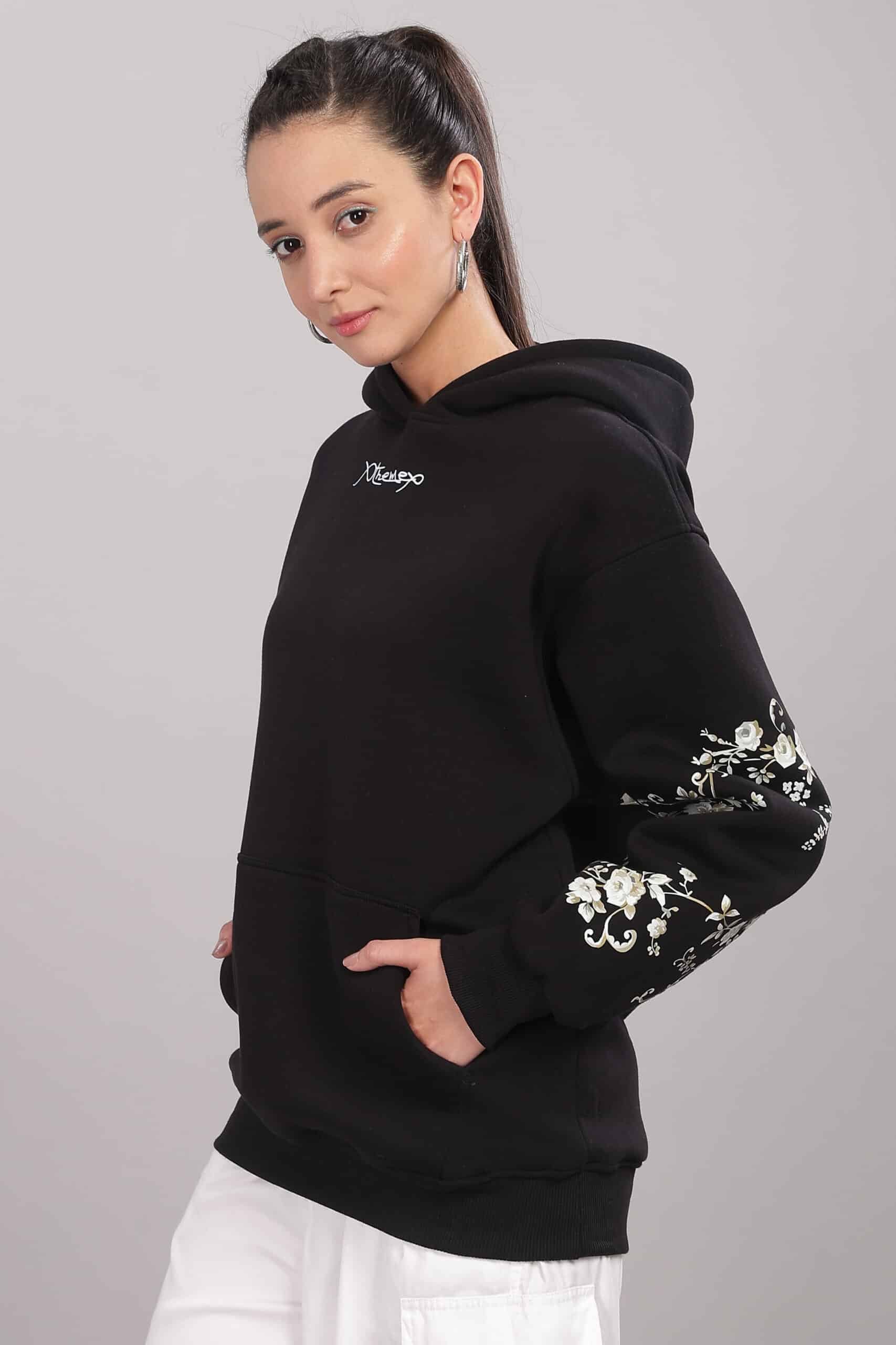 Image of Floral Unisex Oversized Hoodie