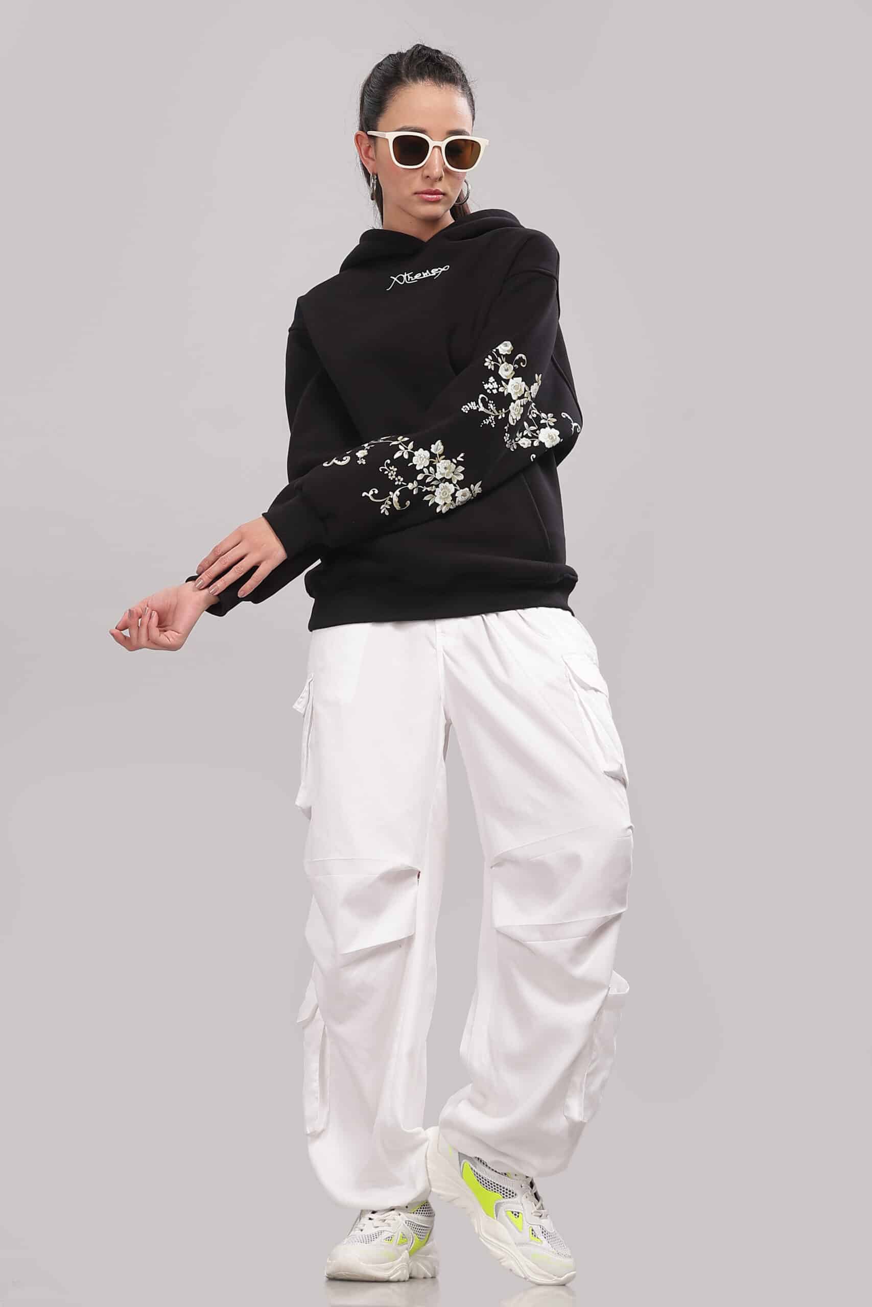 Image of Floral Unisex Oversized Hoodie